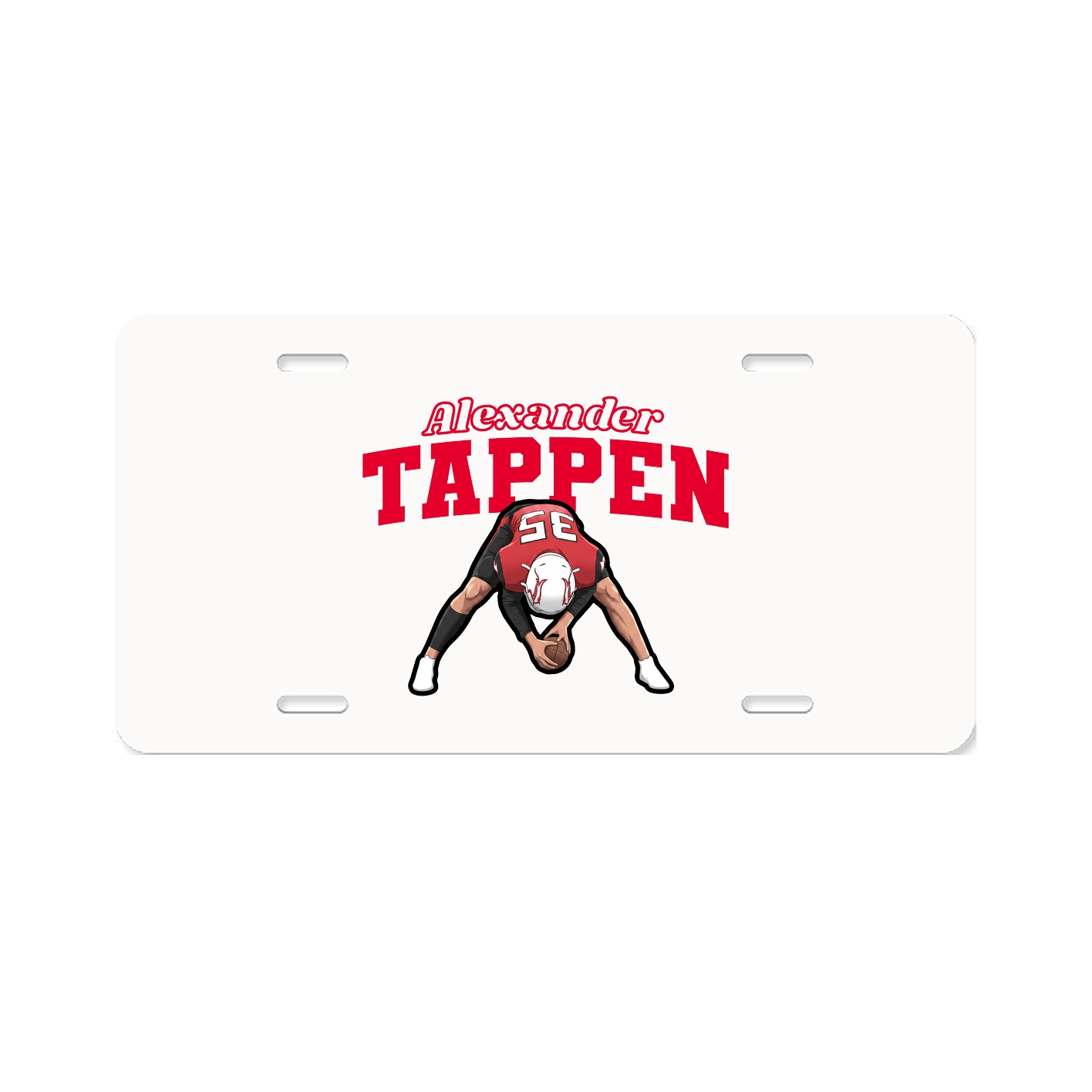 License Plate — Name Arch in Classic