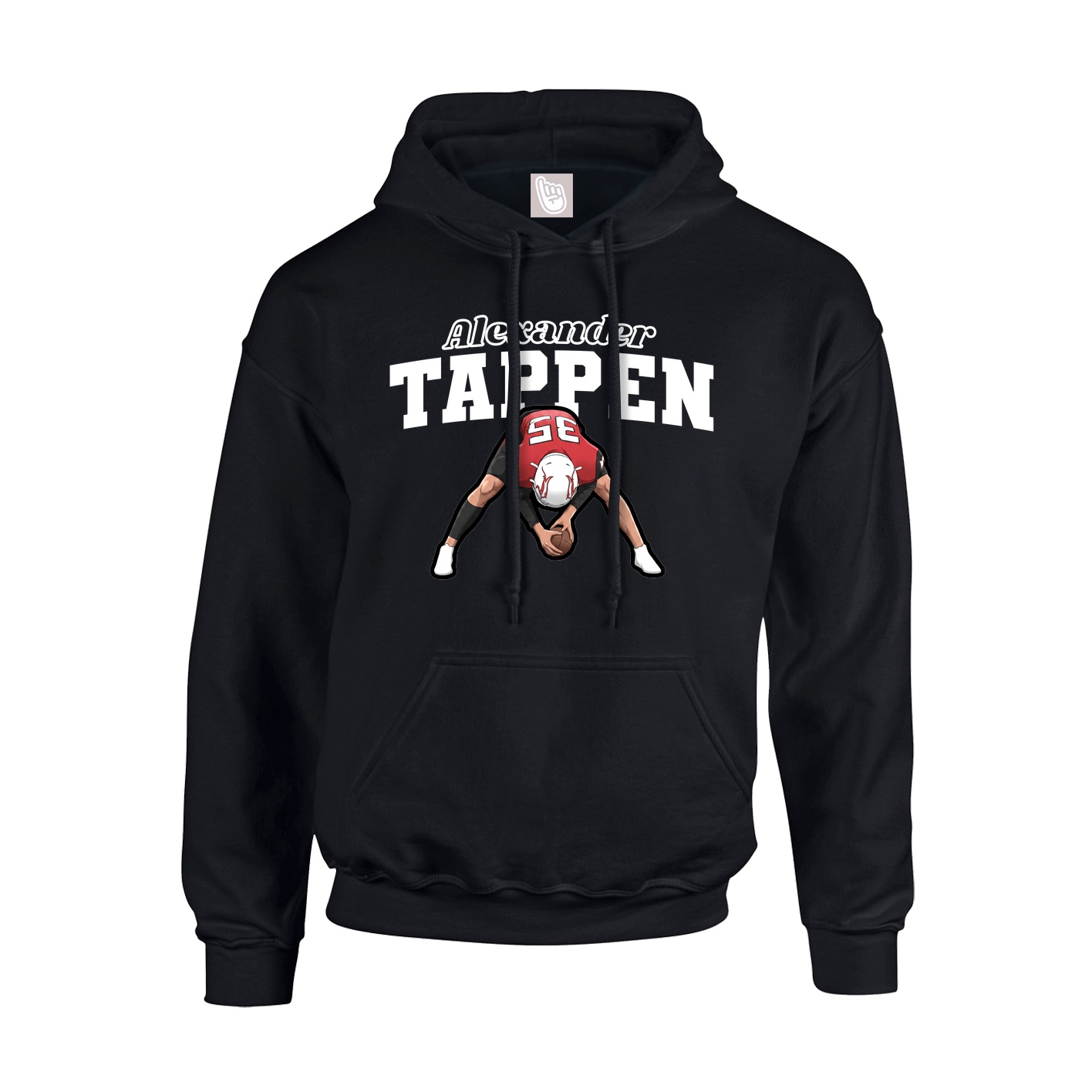 Hoodie — Name Arch in Black