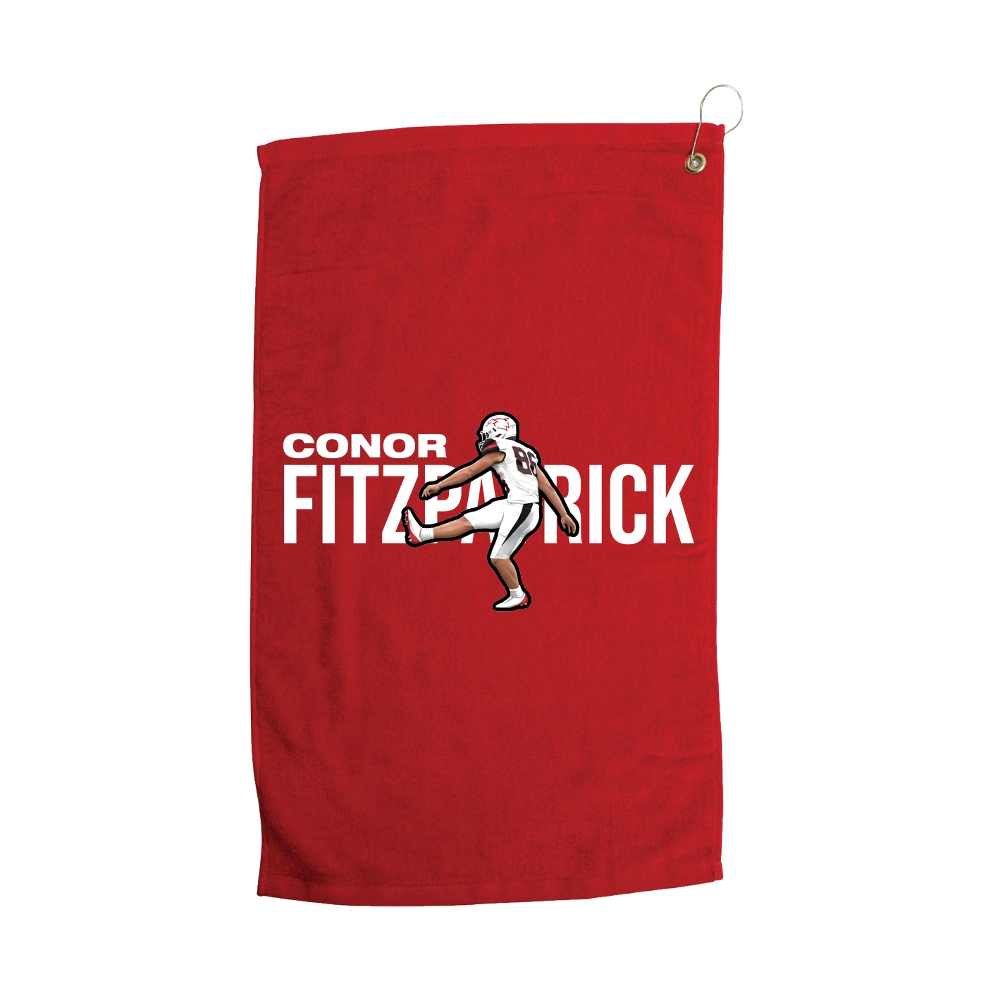 Golf Towel — Player Name in Red