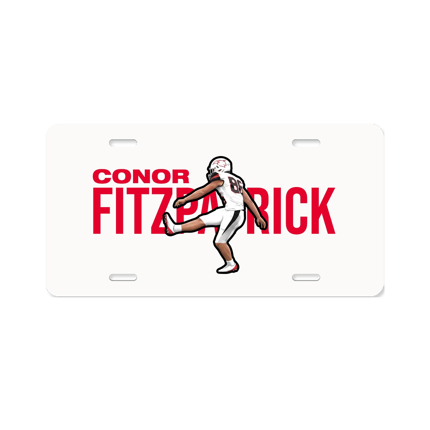 License Plate — Player Name in Classic
