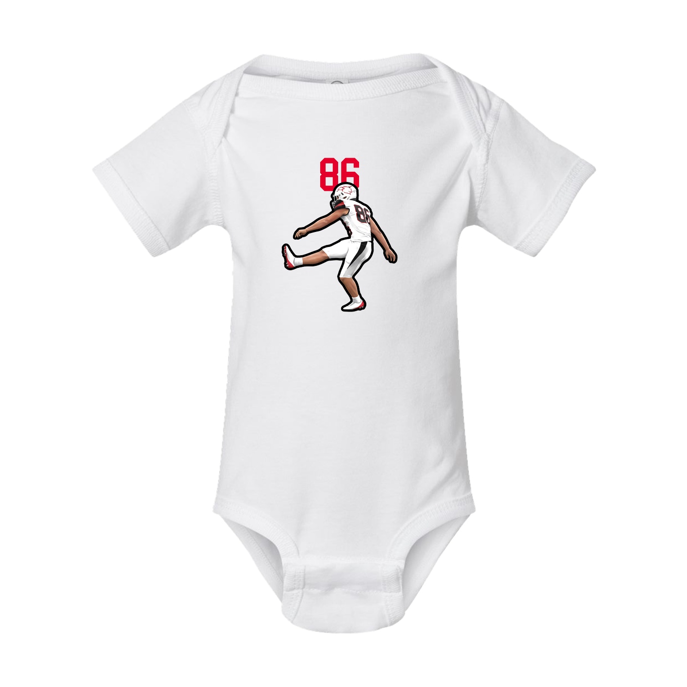 Baby Onesie — Number Top in White
