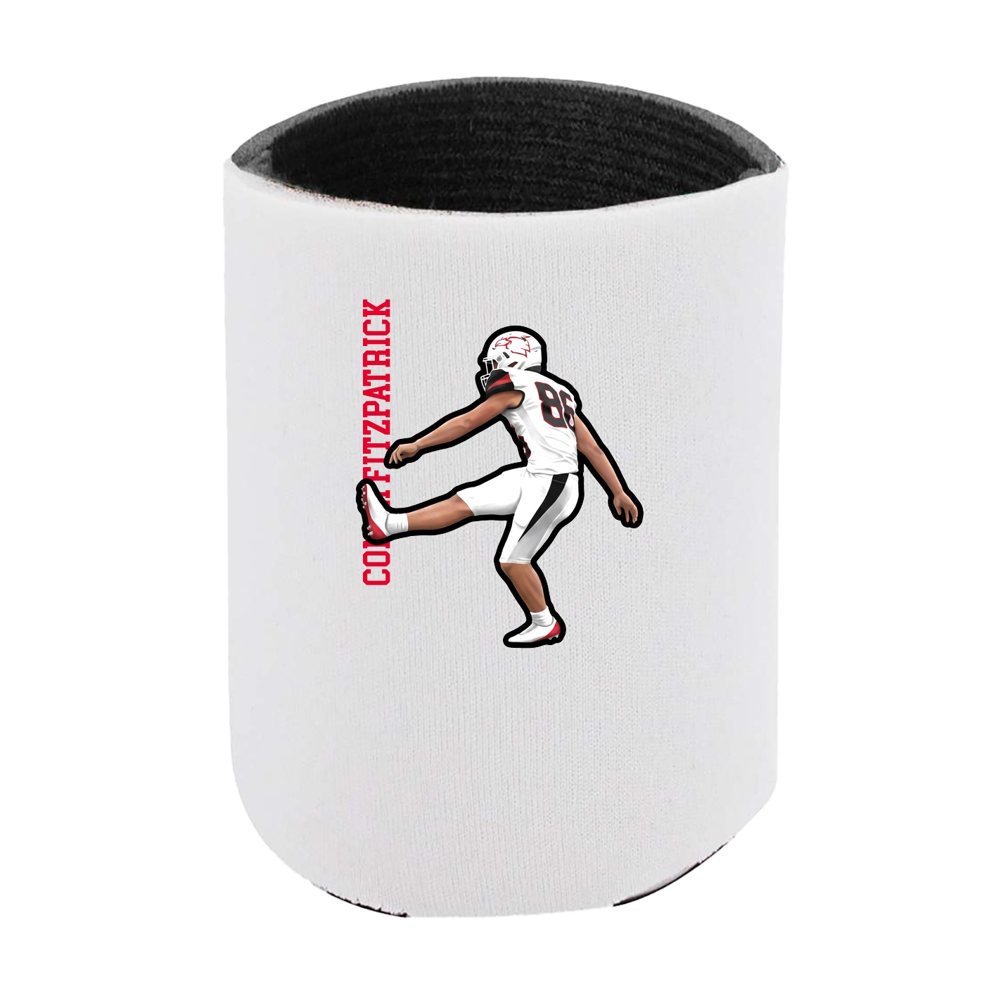 Can Holder — Name Vertical in White