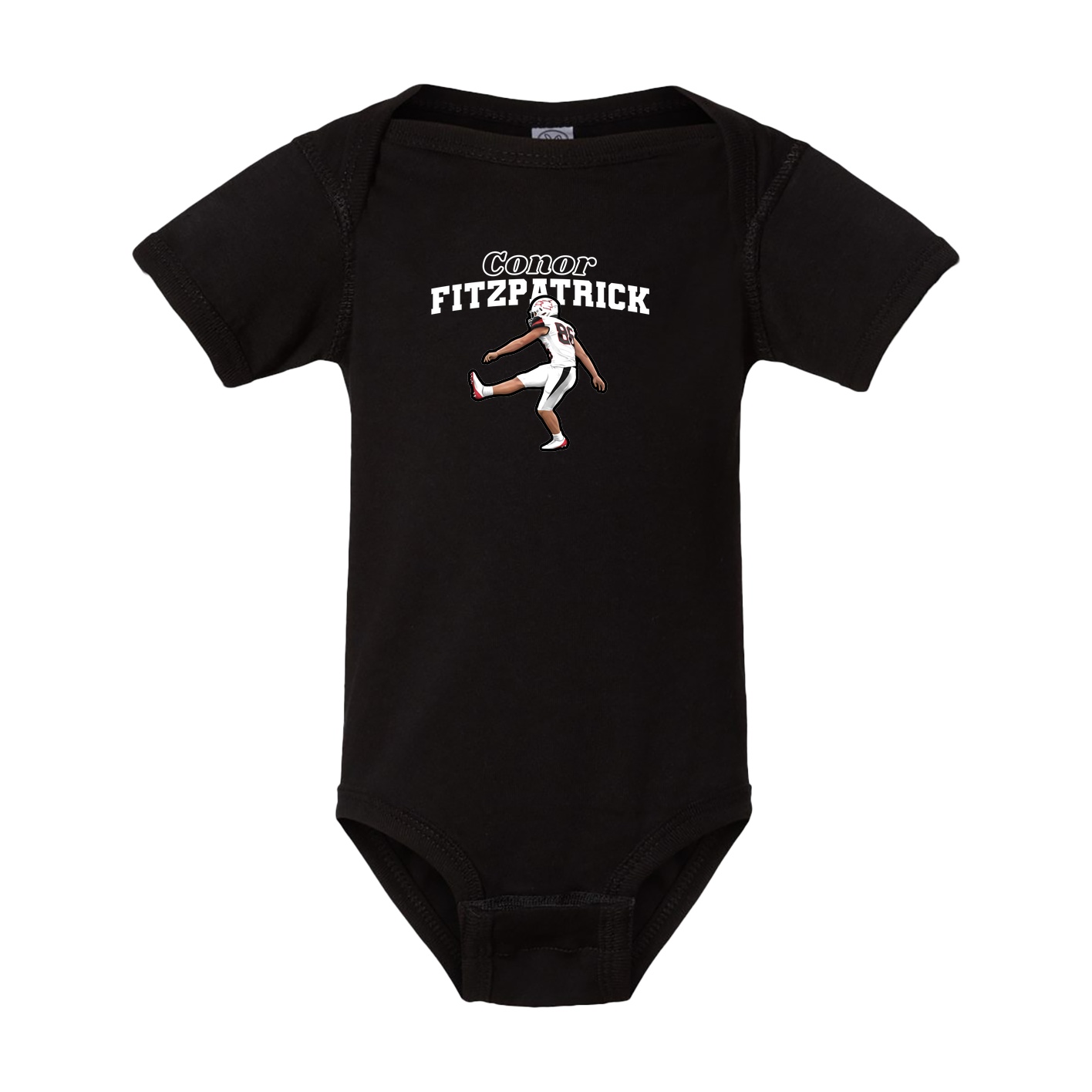 Baby Onesie — Name Arch in Black