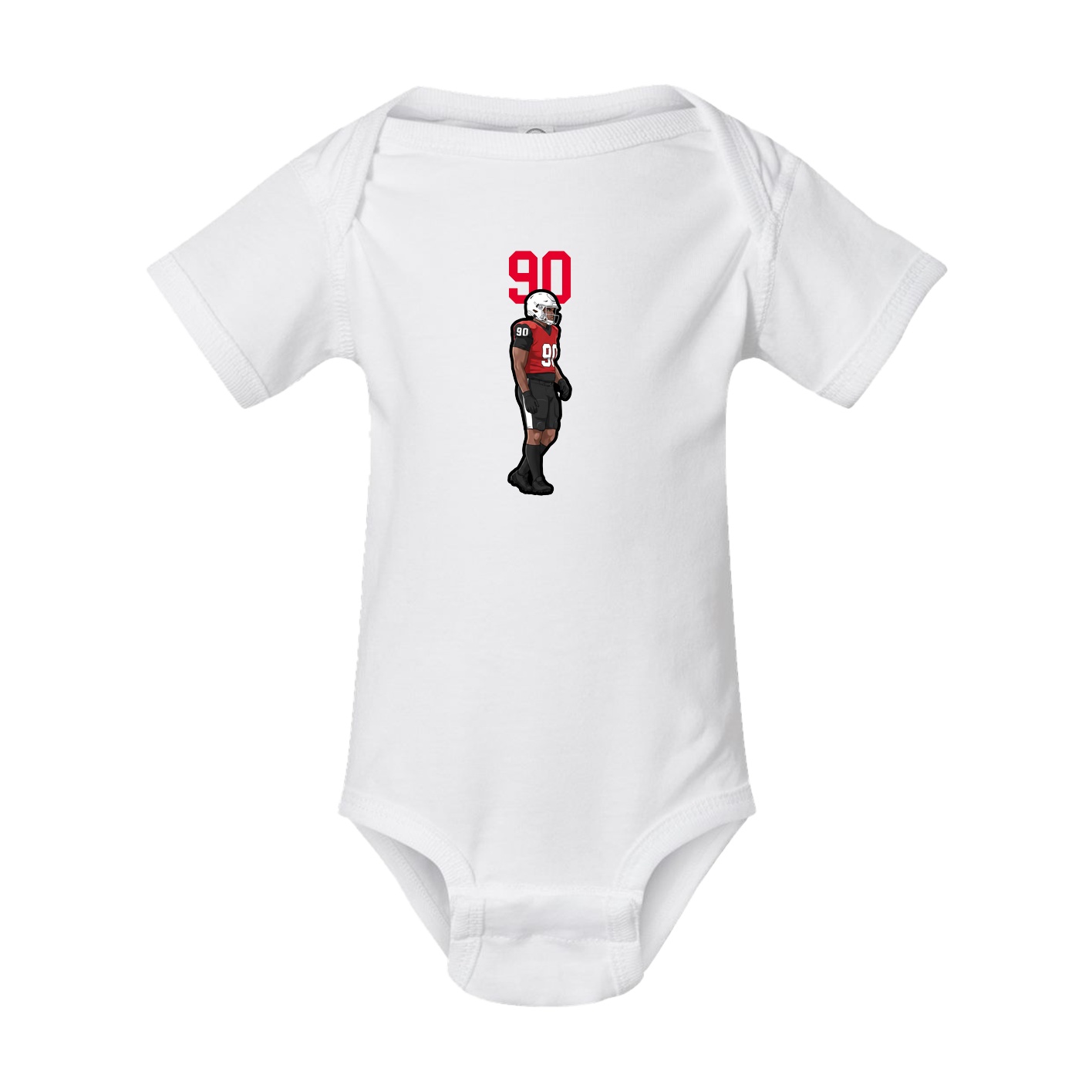 Baby Onesie — Number Top in White