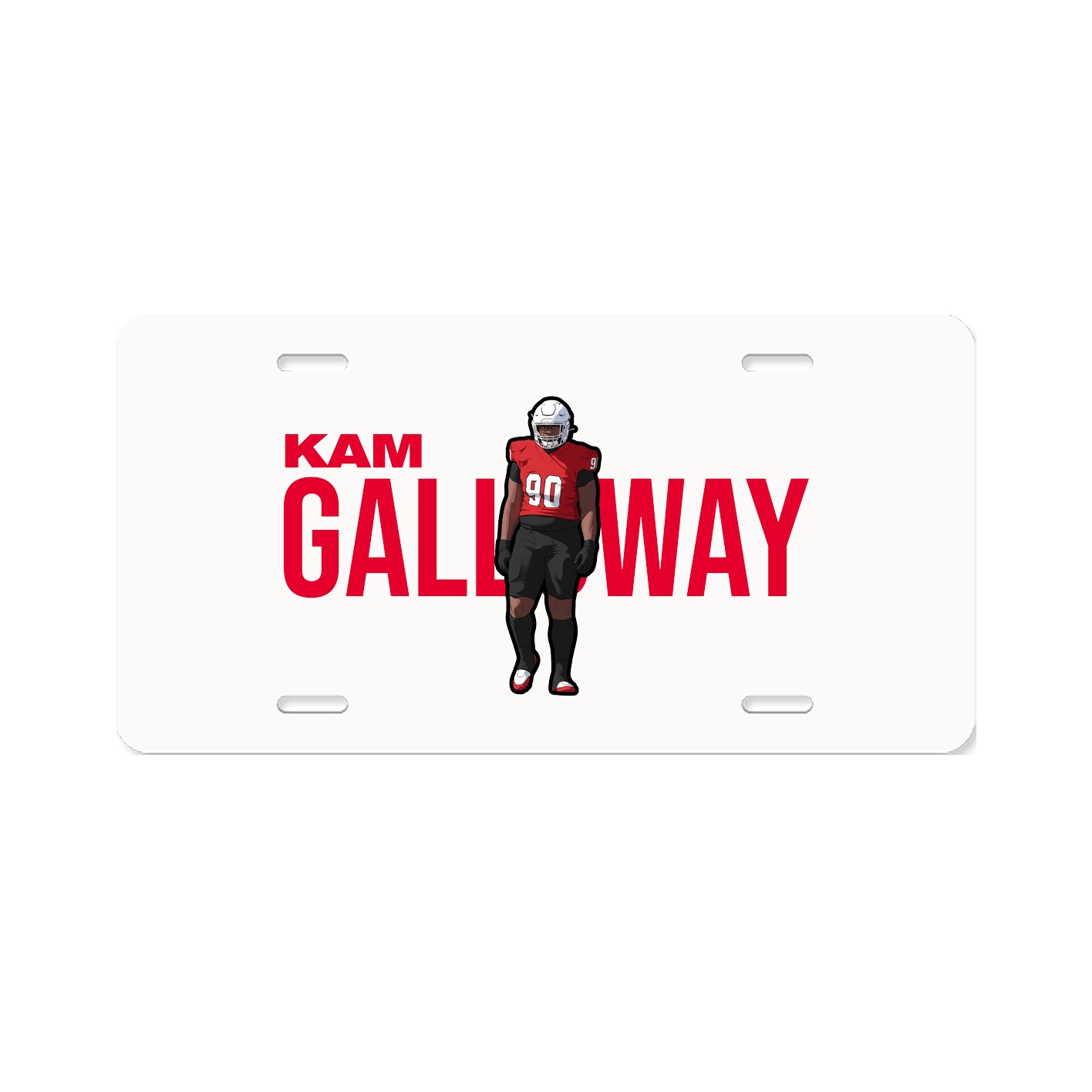 License Plate — Player Name in Classic