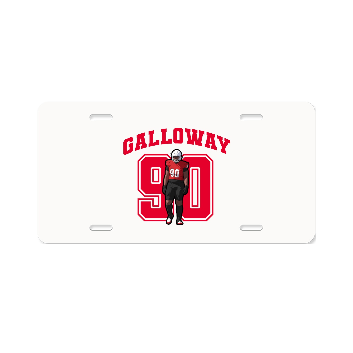 License Plate — Number in Classic
