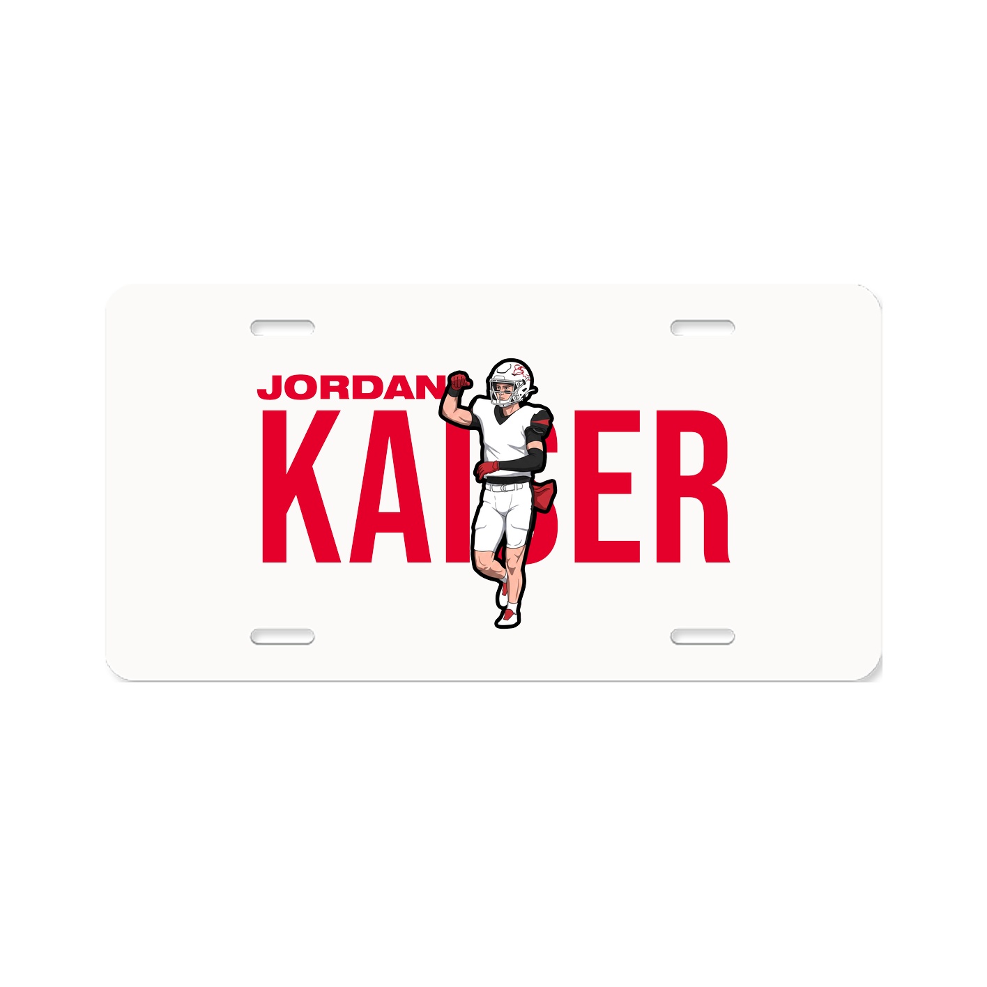 License Plate — Player Name in Classic