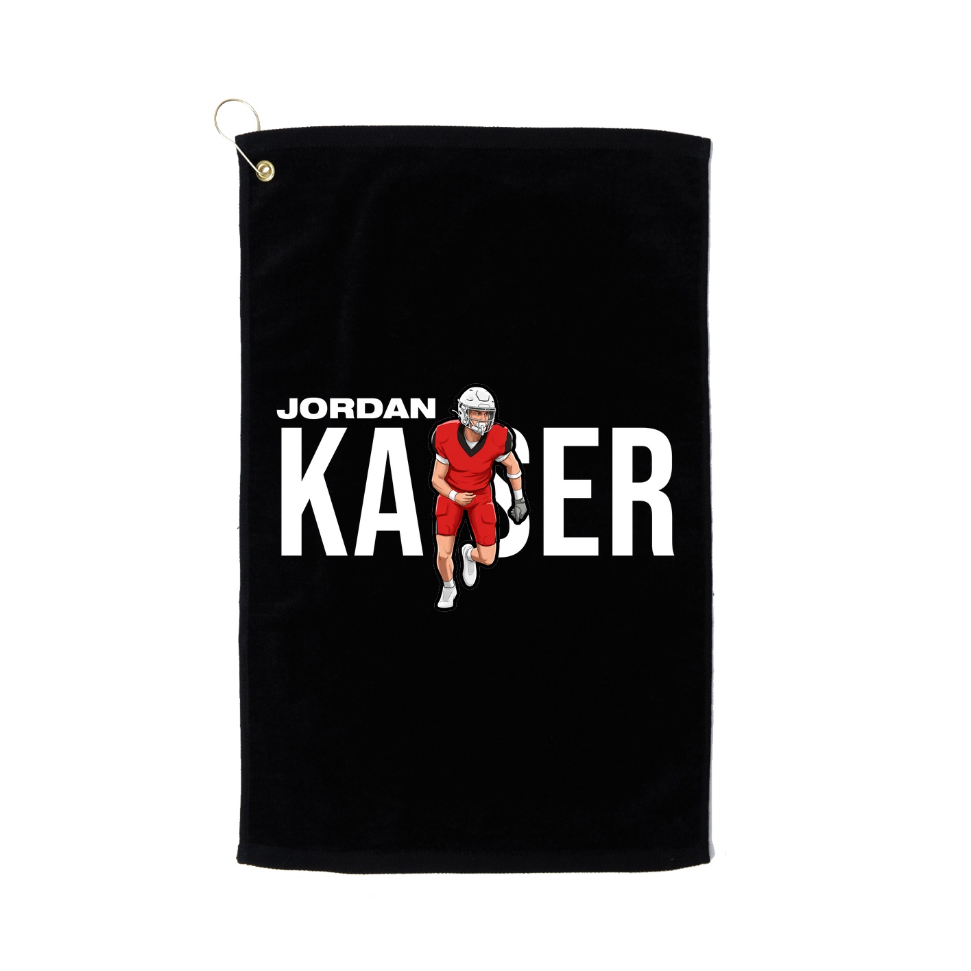 Golf Towel — Player Name in Black