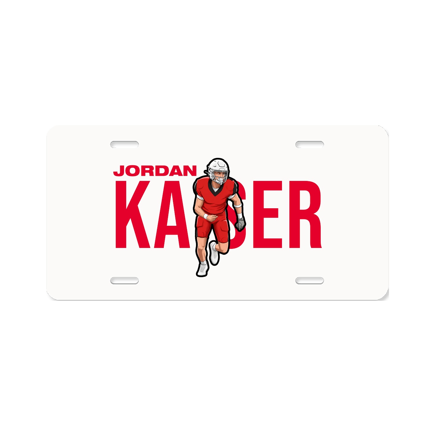 License Plate — Player Name in Classic