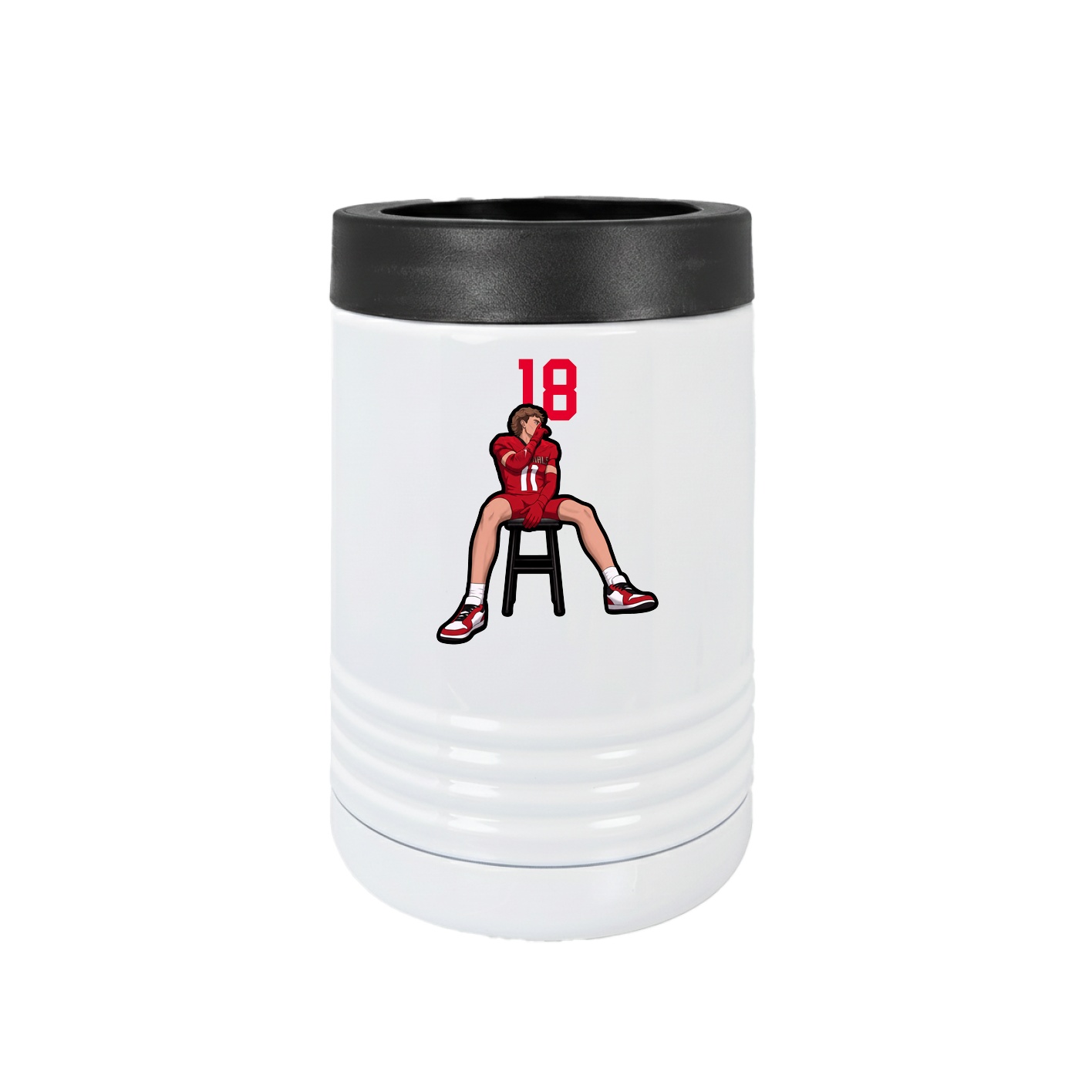 Beverage Holder — Number Top in White