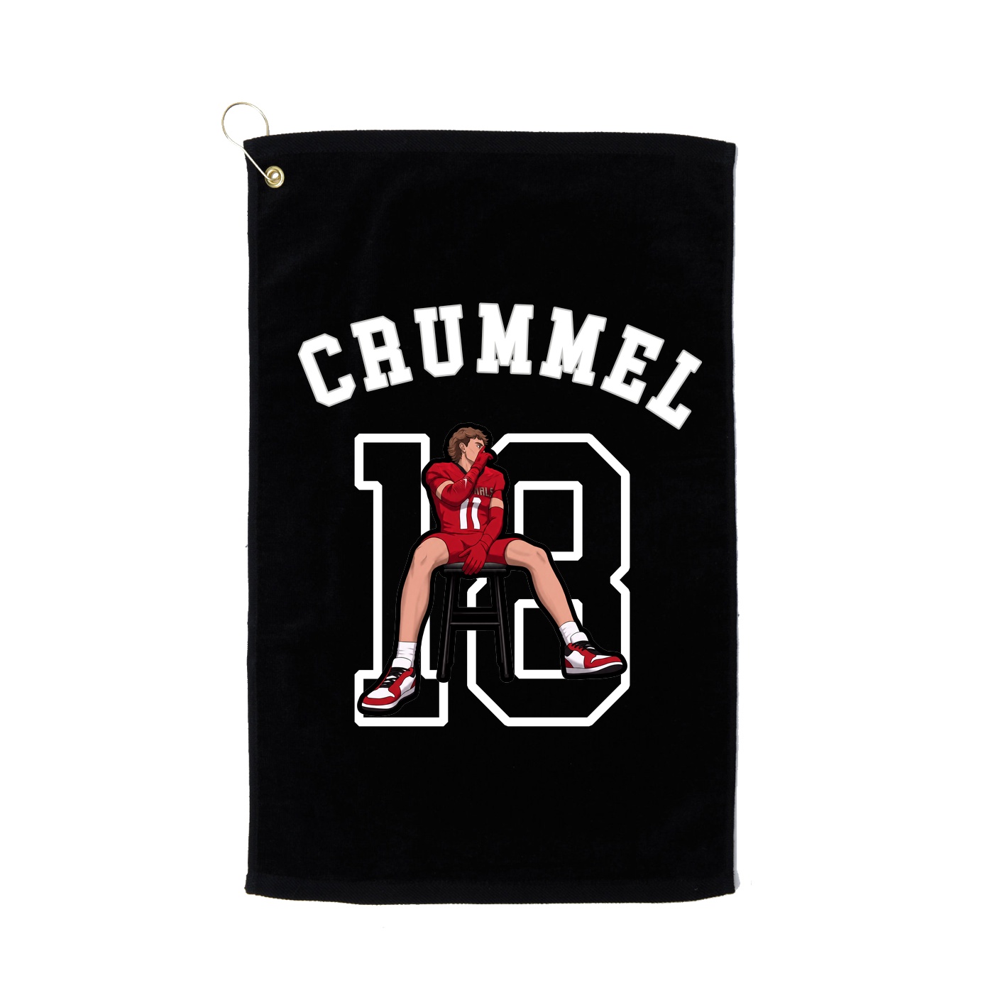 Golf Towel — Shirsey Arch in Black