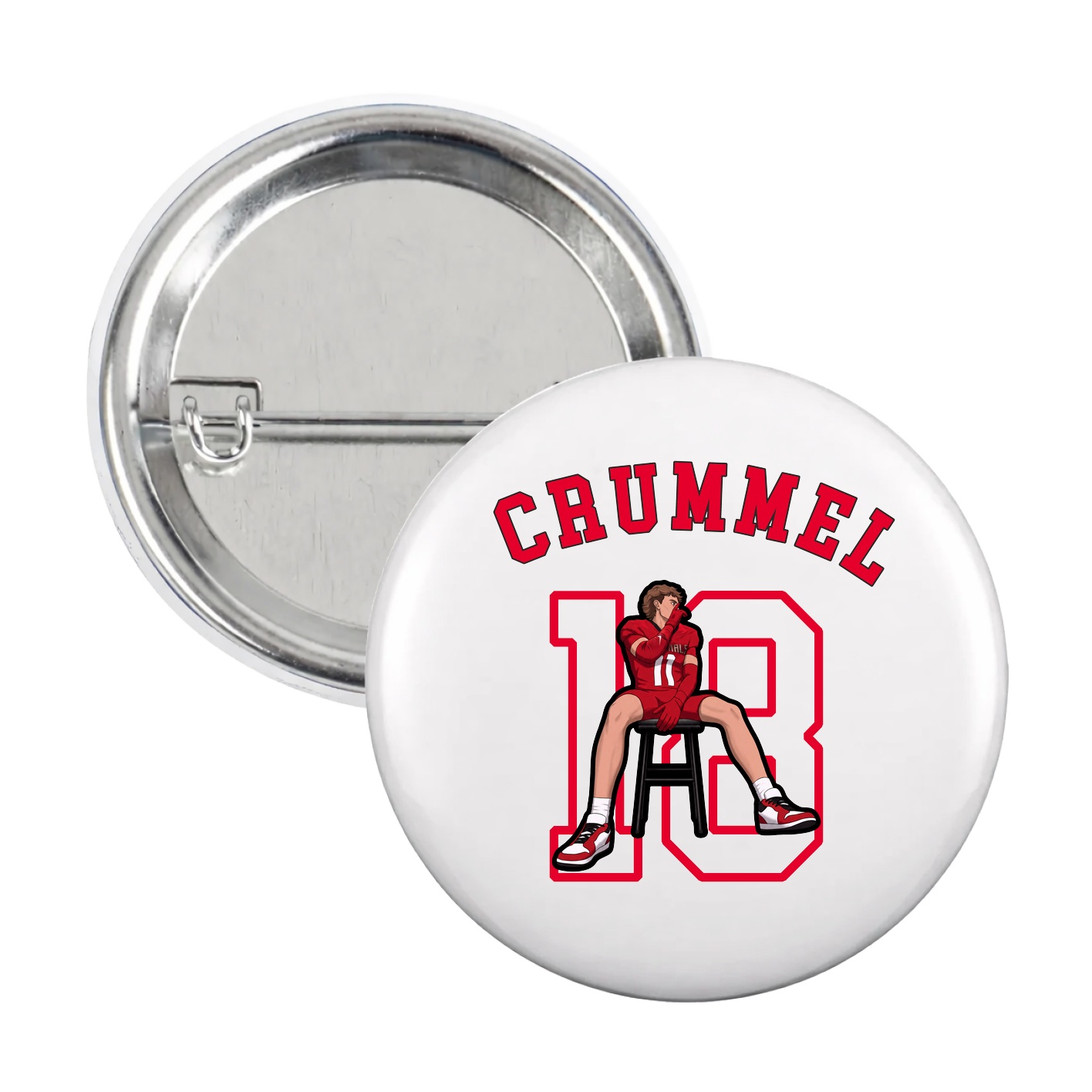 Game Day Button — Shirsey Arch in White