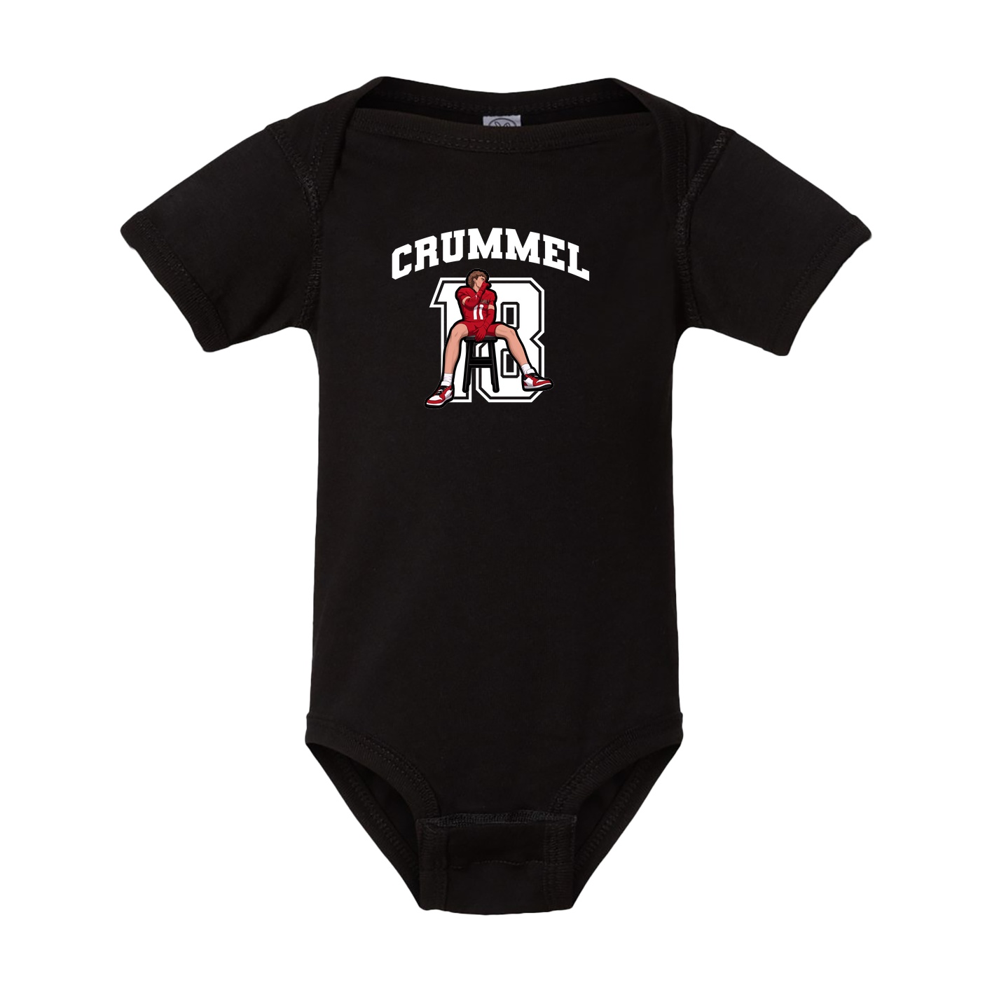 Baby Onesie — Number in Black