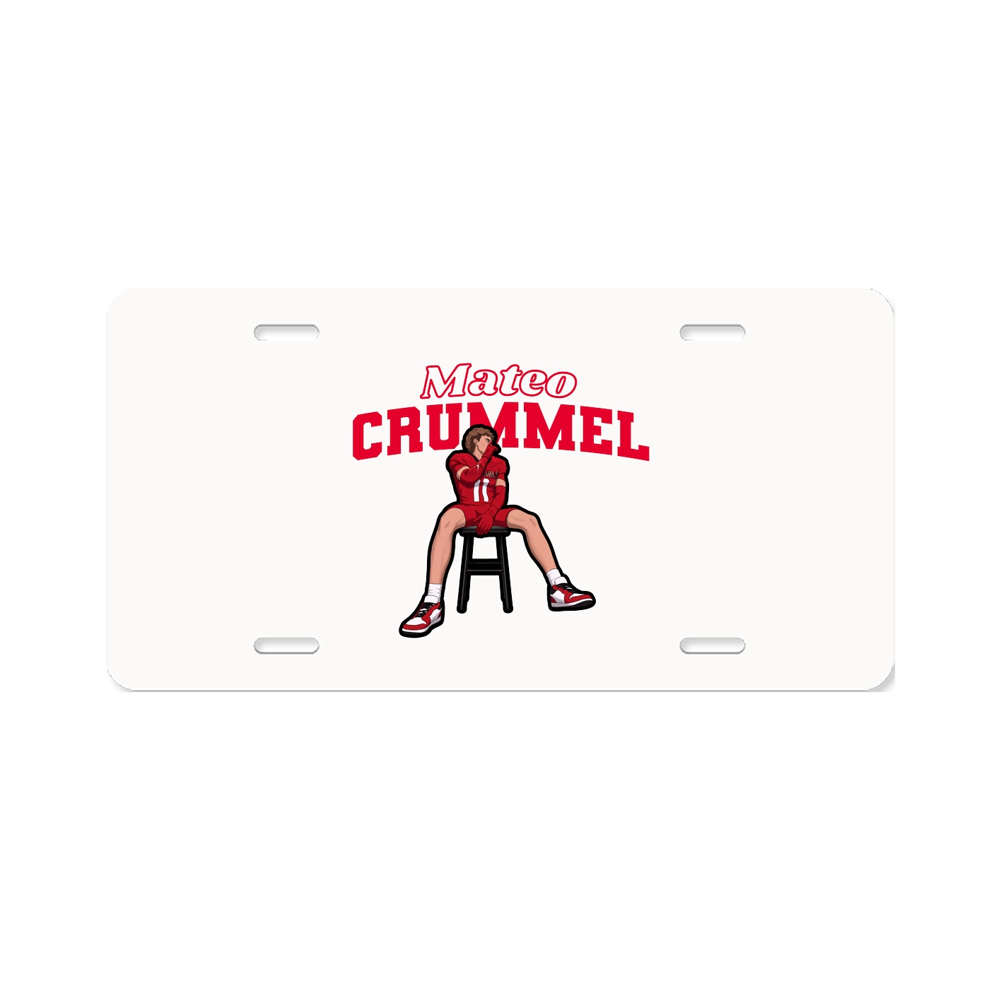 License Plate — Name Arch in Classic