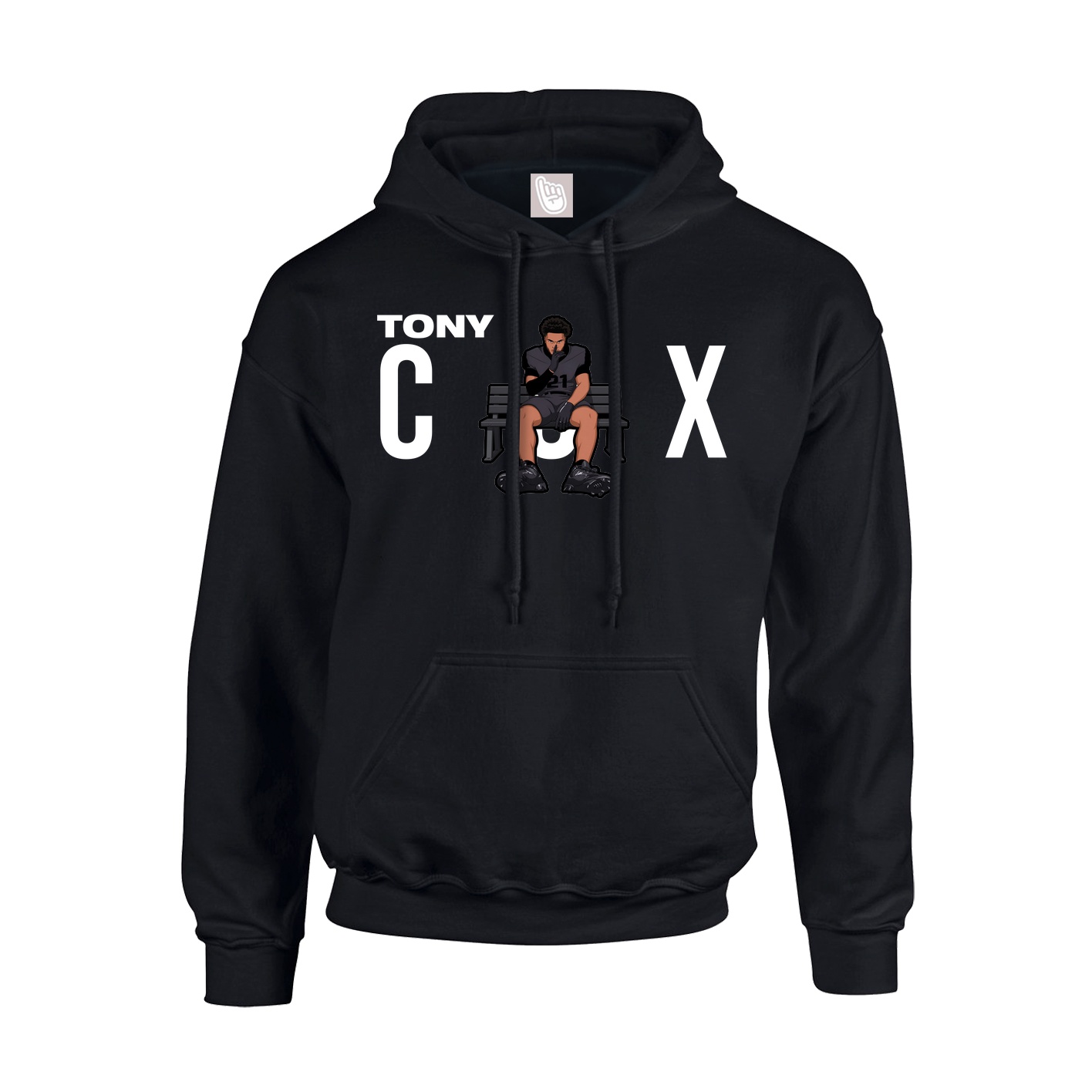 Youth Hoodie — Player Name in Black