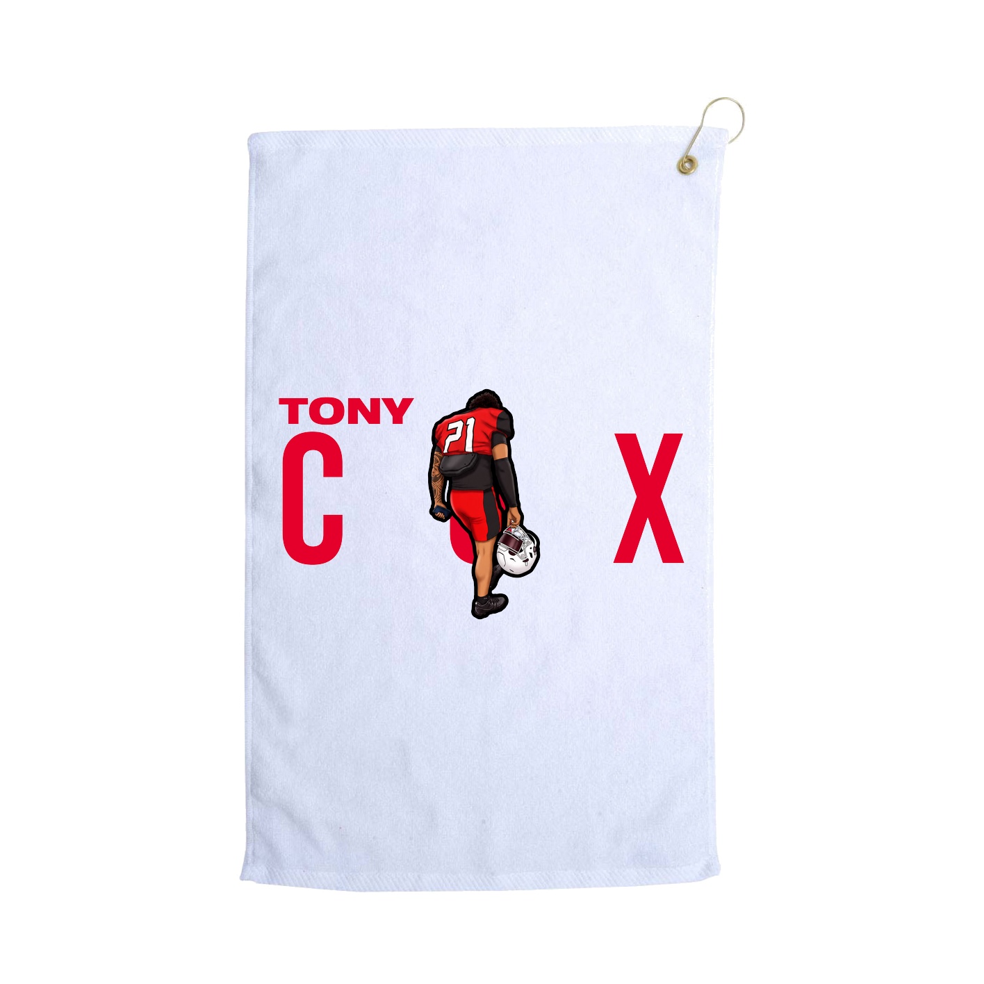 Golf Towel — Player Name in White