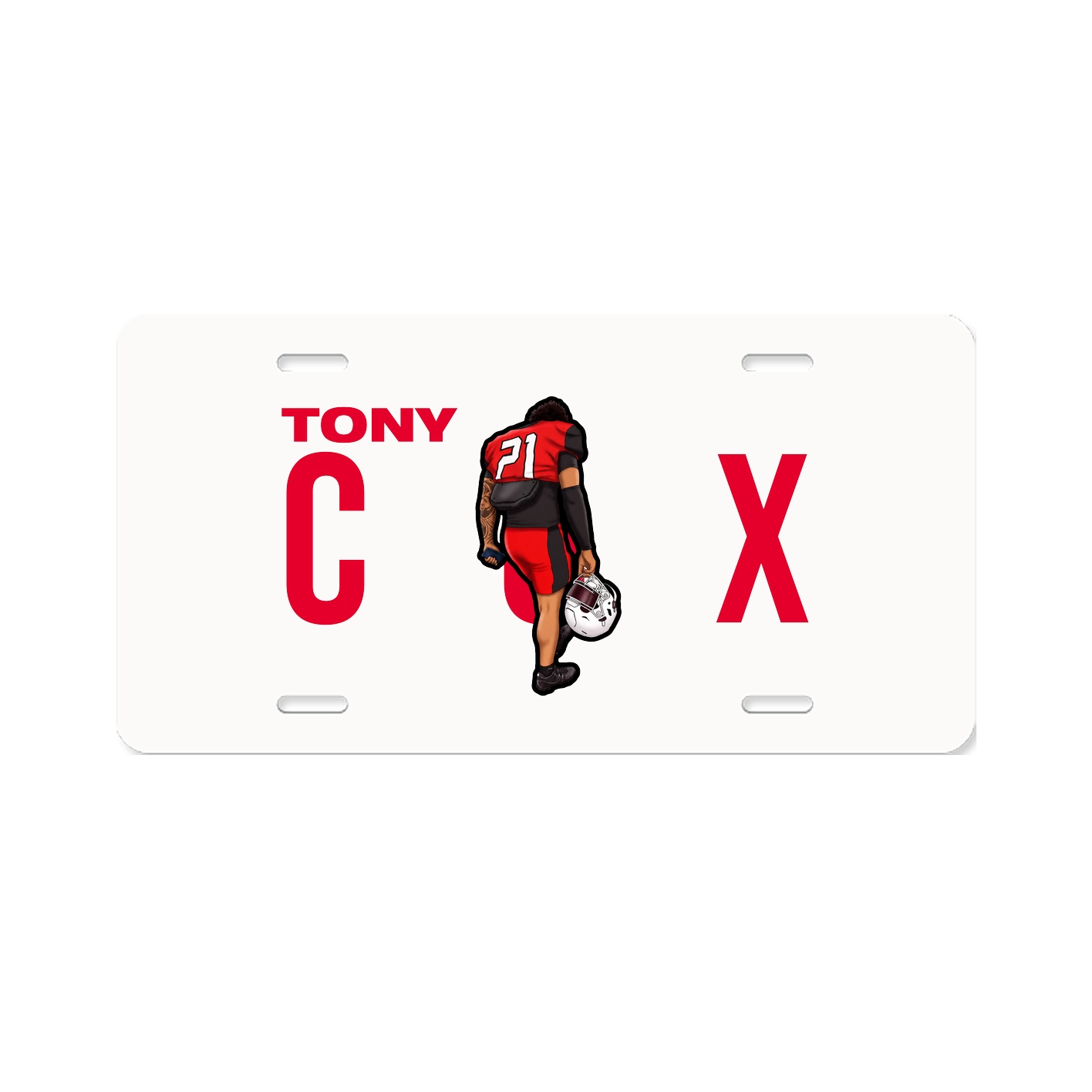 License Plate — Player Name in Classic