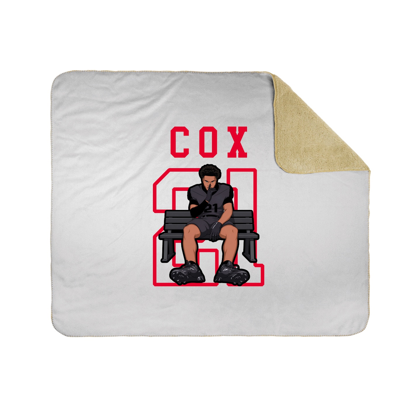Throw Blanket — Shirsey in White
