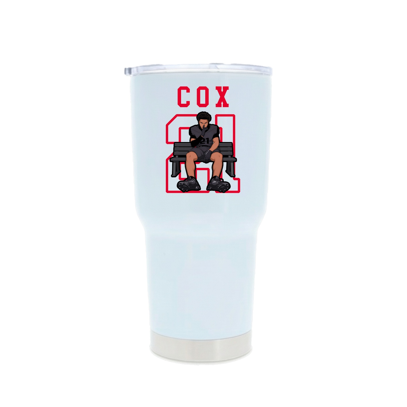 30oz Stainless Steel Tumbler — Shirsey in White