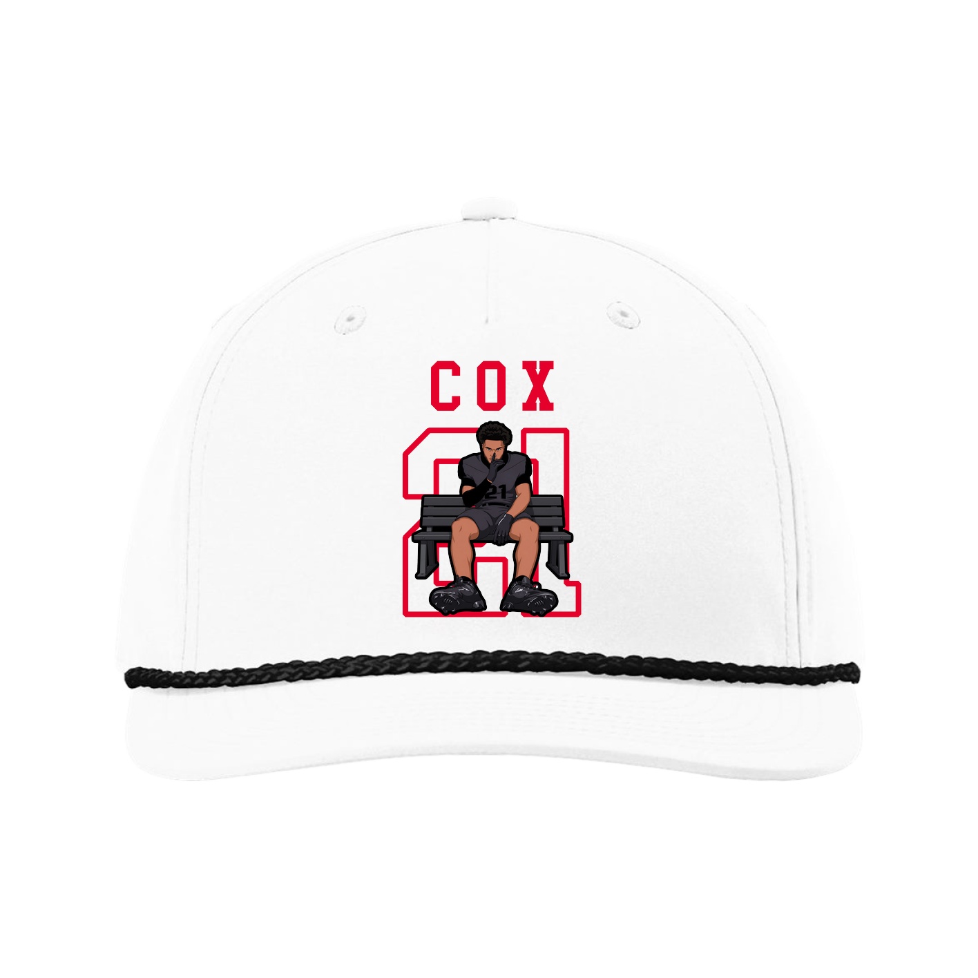 Five-Panel Classic Rope Cap — Shirsey in White
