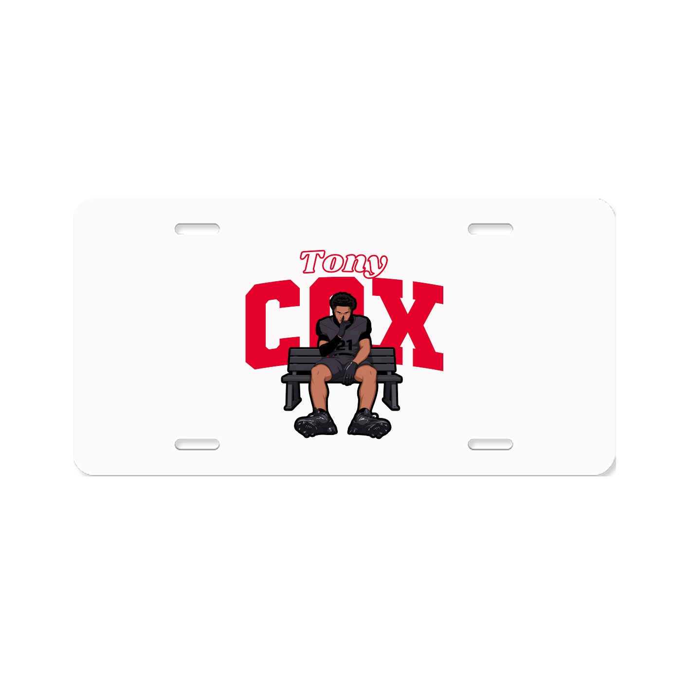 License Plate — Name Arch in Classic