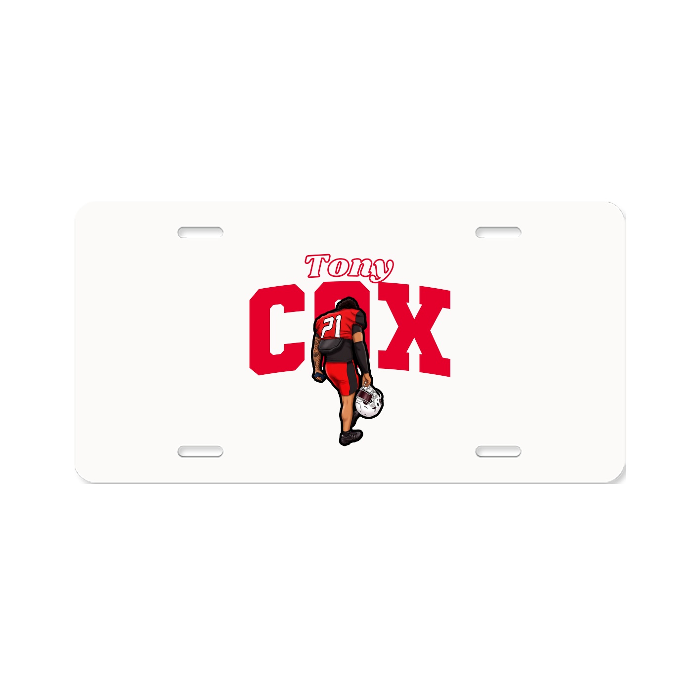 License Plate — Name Arch in Classic