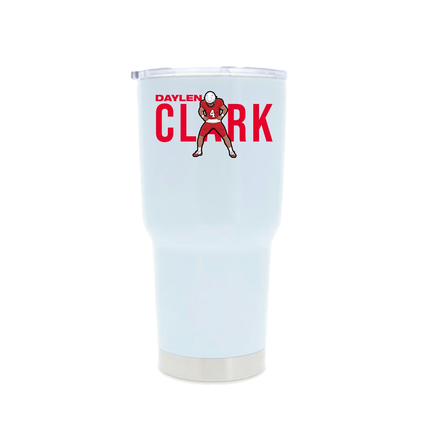 30oz Stainless Steel Tumbler — Player Name in White