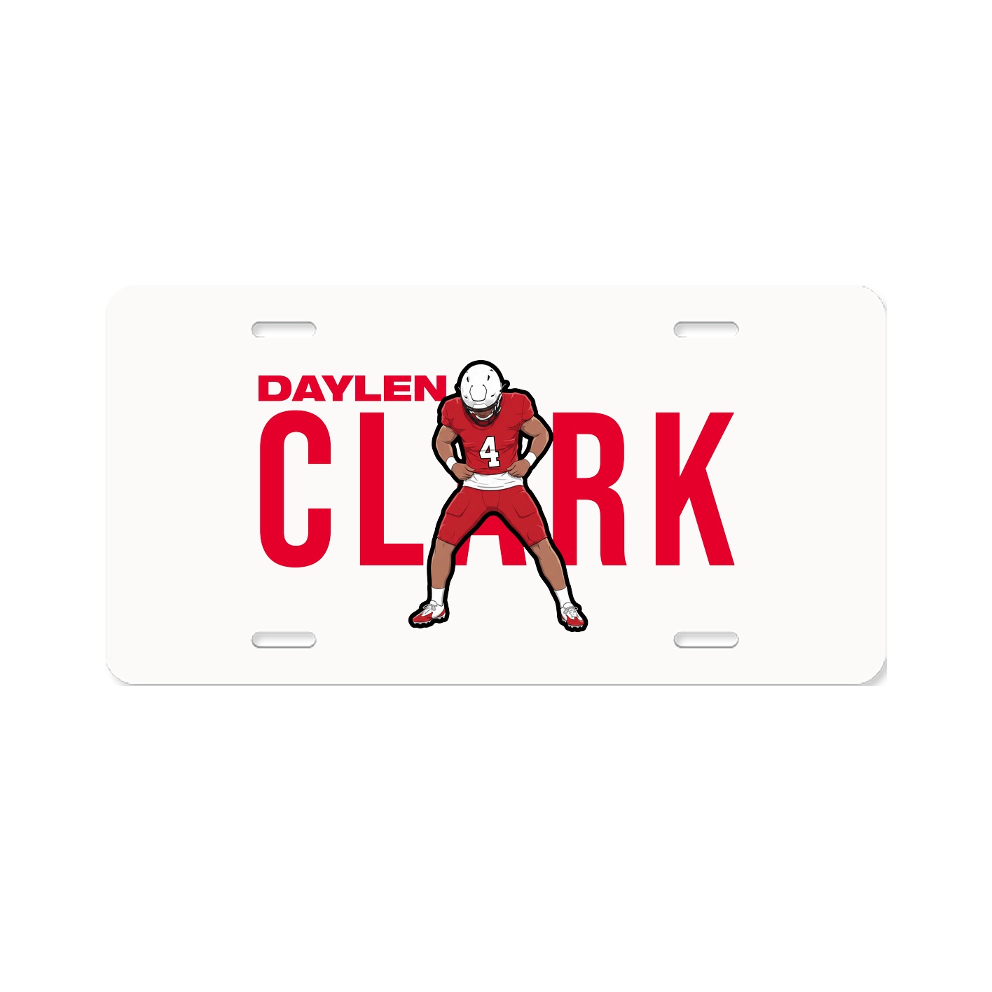 License Plate — Player Name in Classic