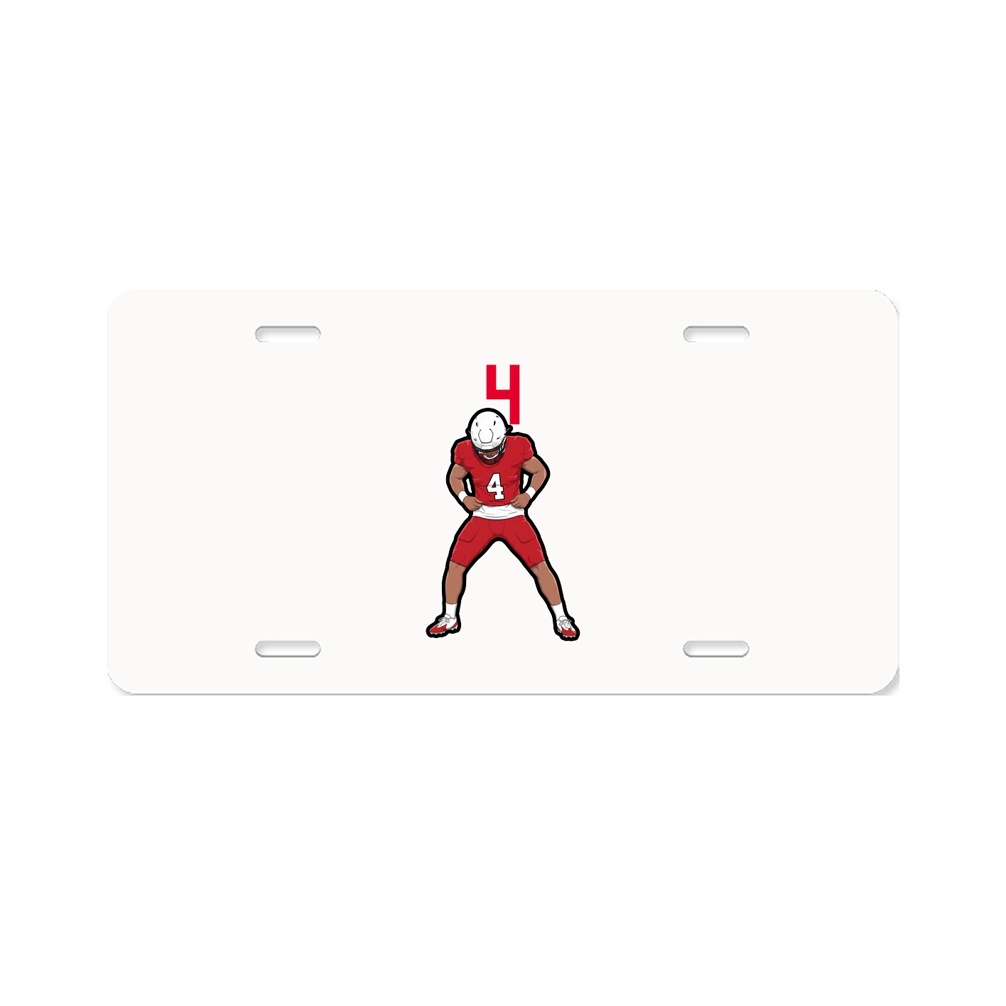 License Plate — Number Top in Classic