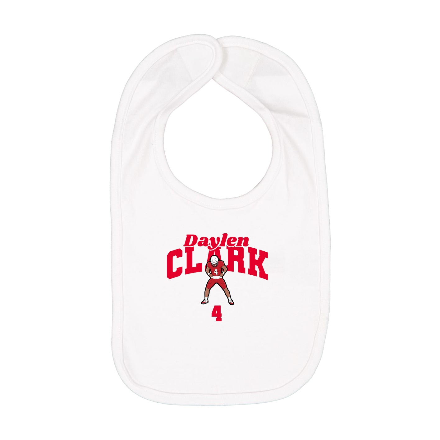 Infant Bib — Signature Arch in White