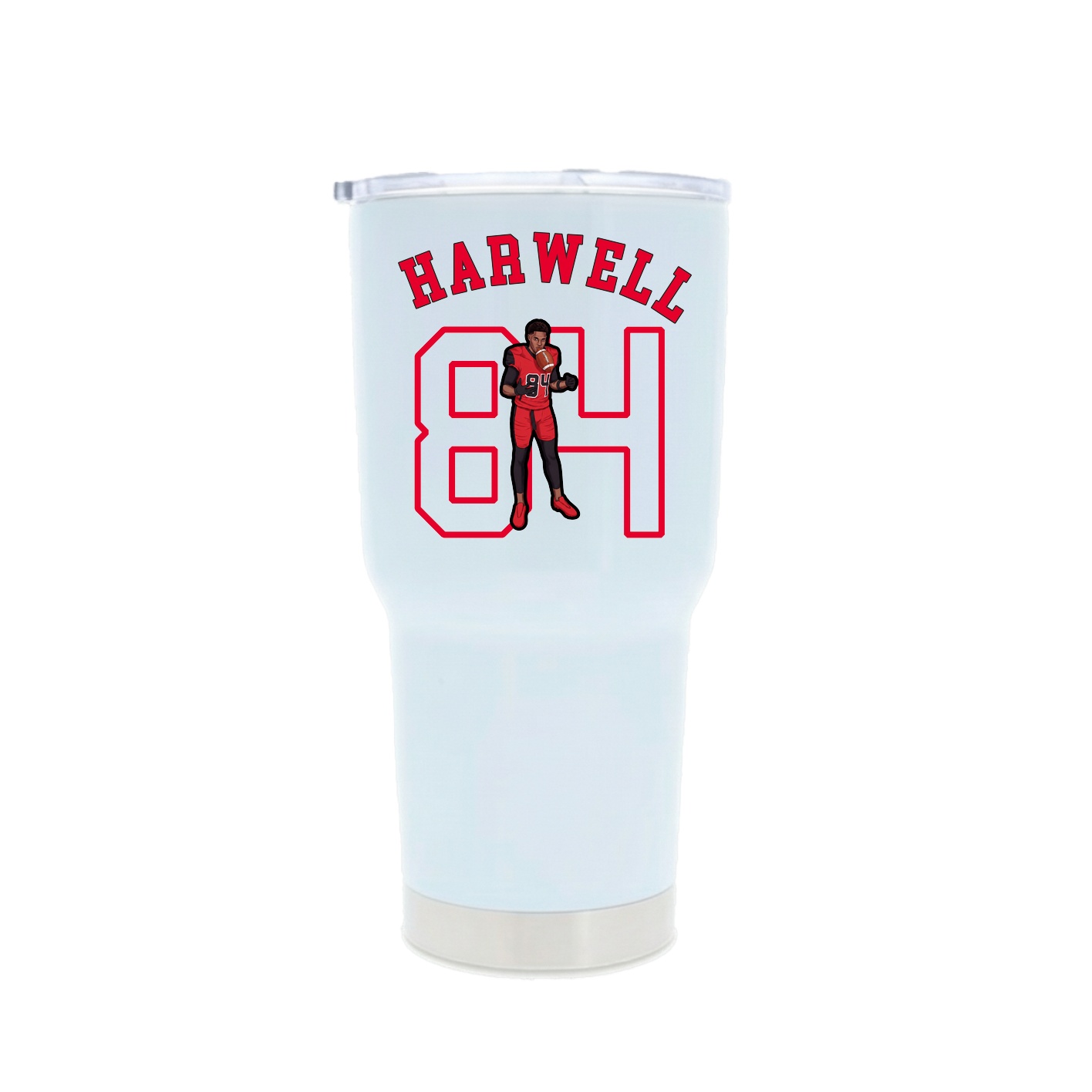 30oz Stainless Steel Tumbler — Shirsey Arch in White
