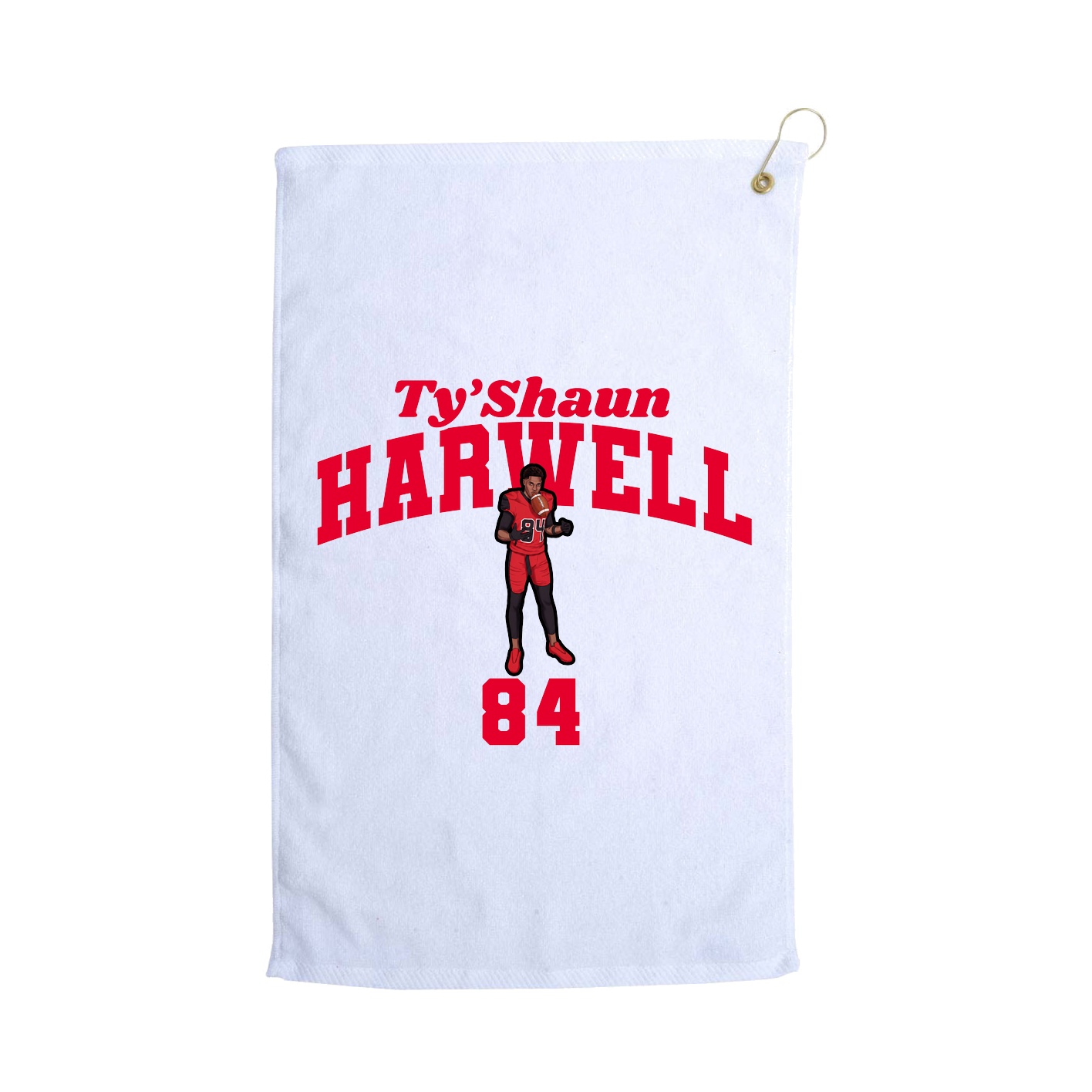 Golf Towel — Signature Arch in White