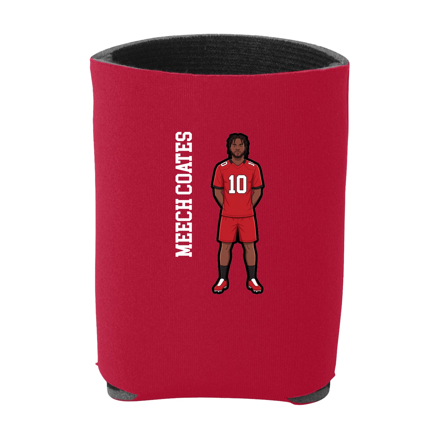 Can Holder — Name Vertical in Red