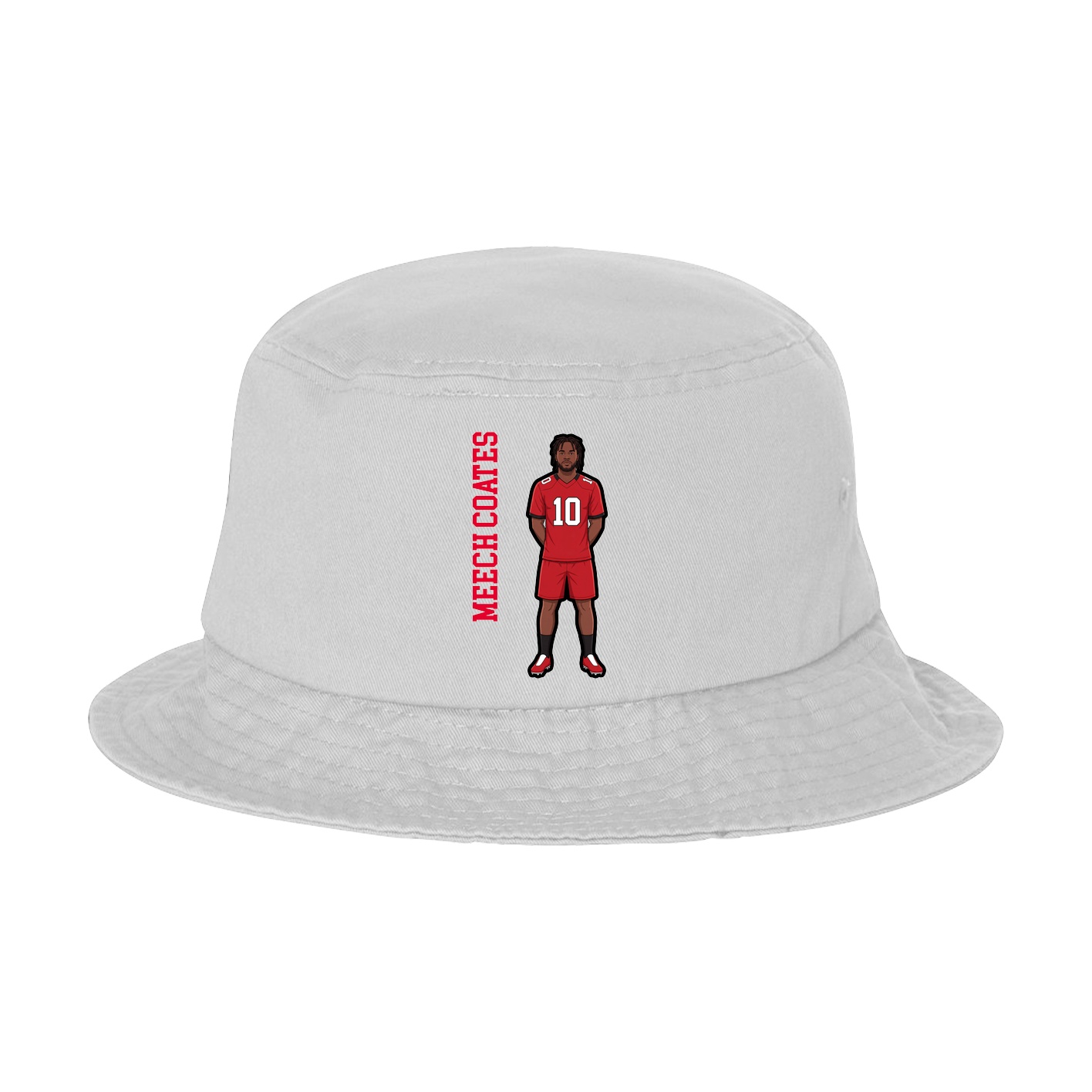 Bucket Cap — Name Vertical in White