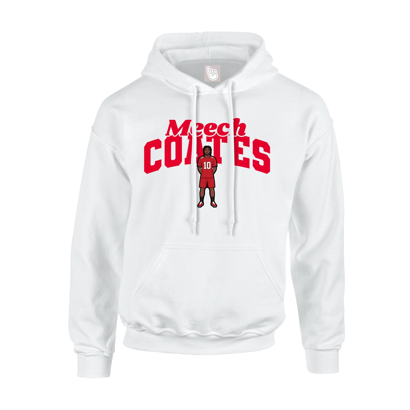 Hoodie — Signature Arch in White