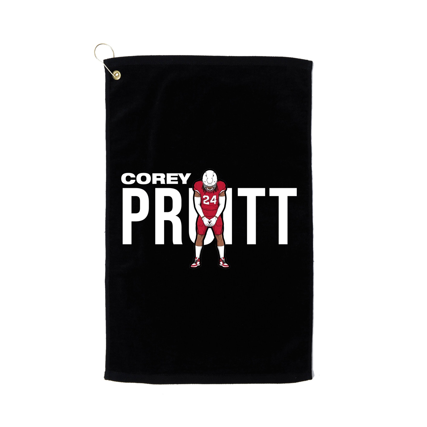 Golf Towel — Player Name in Black