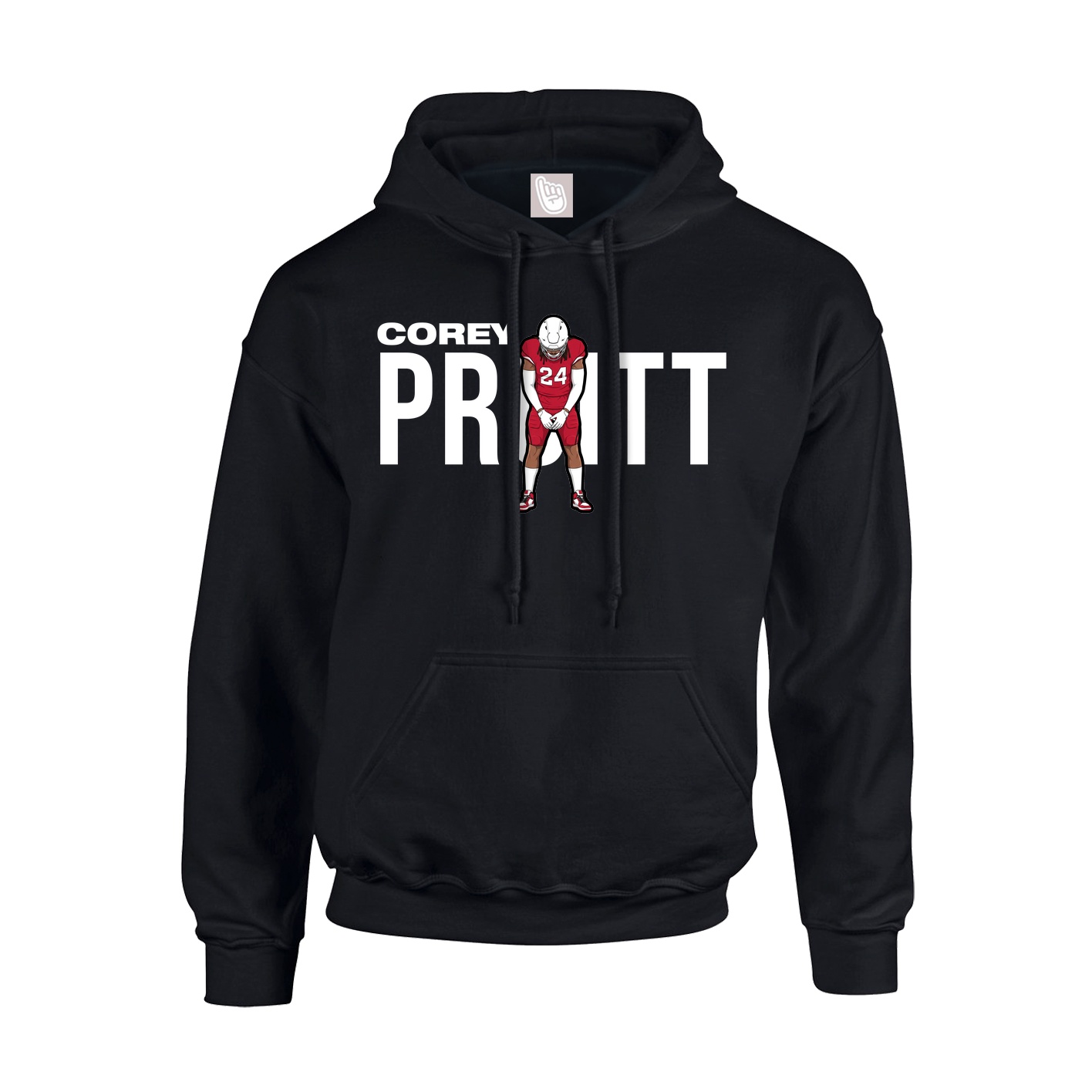 Hoodie — Player Name in Black