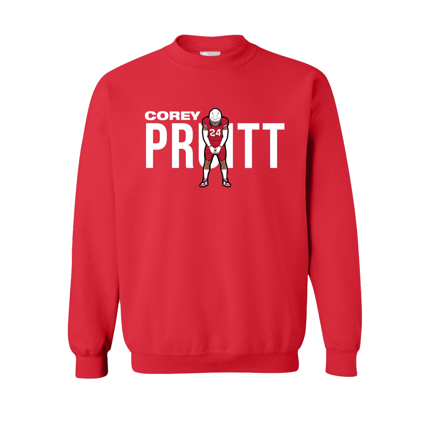 Fleece Crew — Player Name in Red