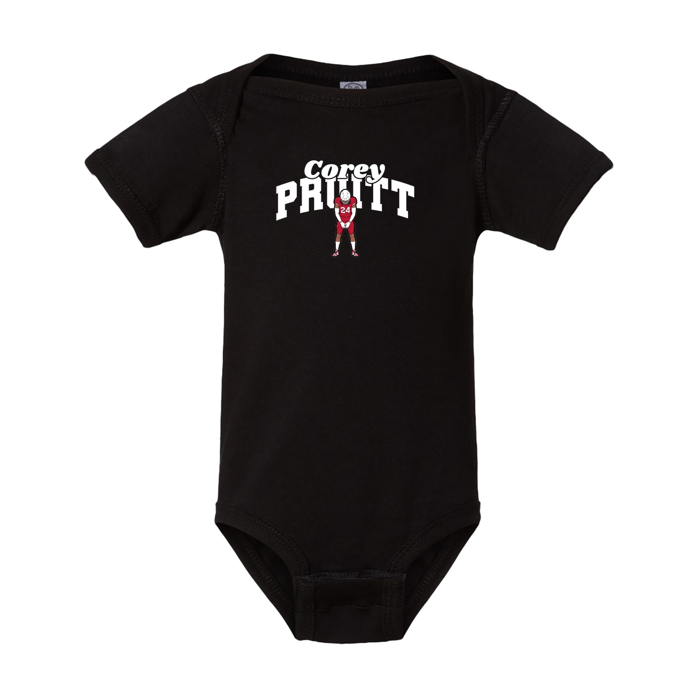 Baby Onesie — Signature Arch in Black
