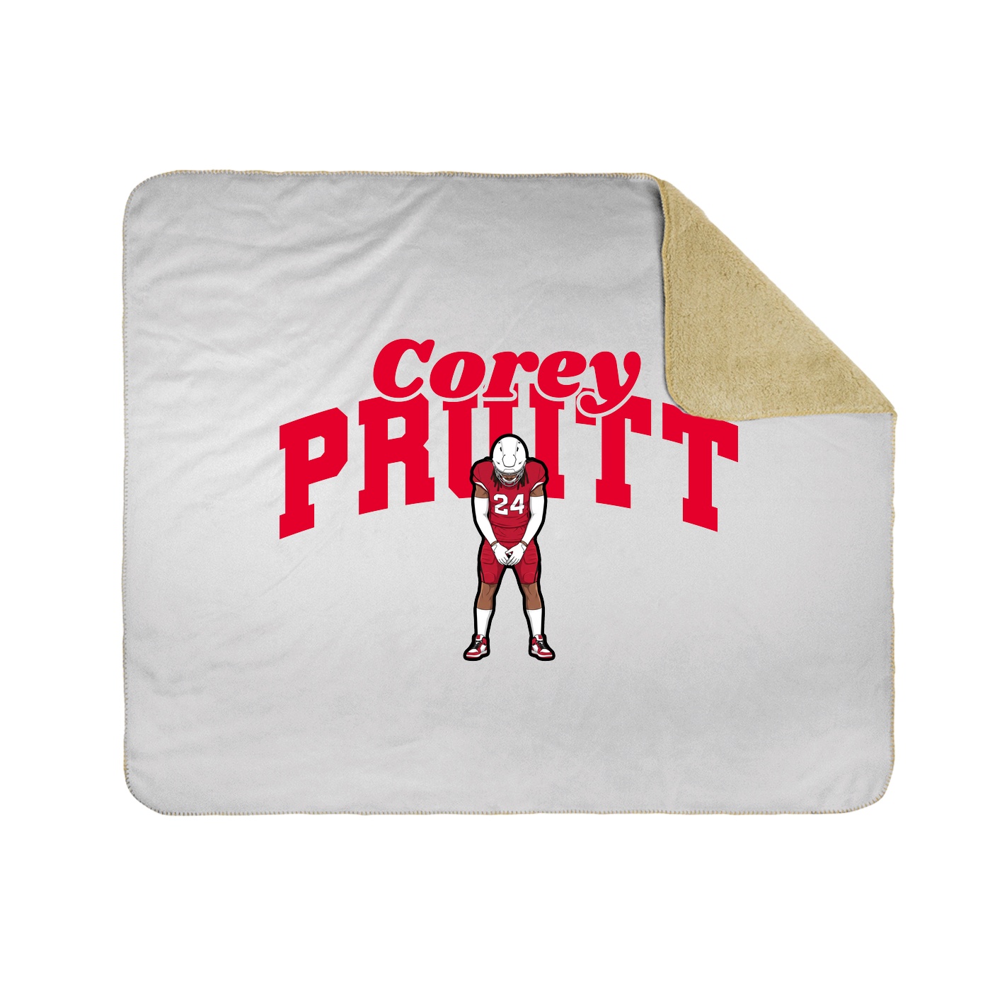 Throw Blanket — Signature Arch in White