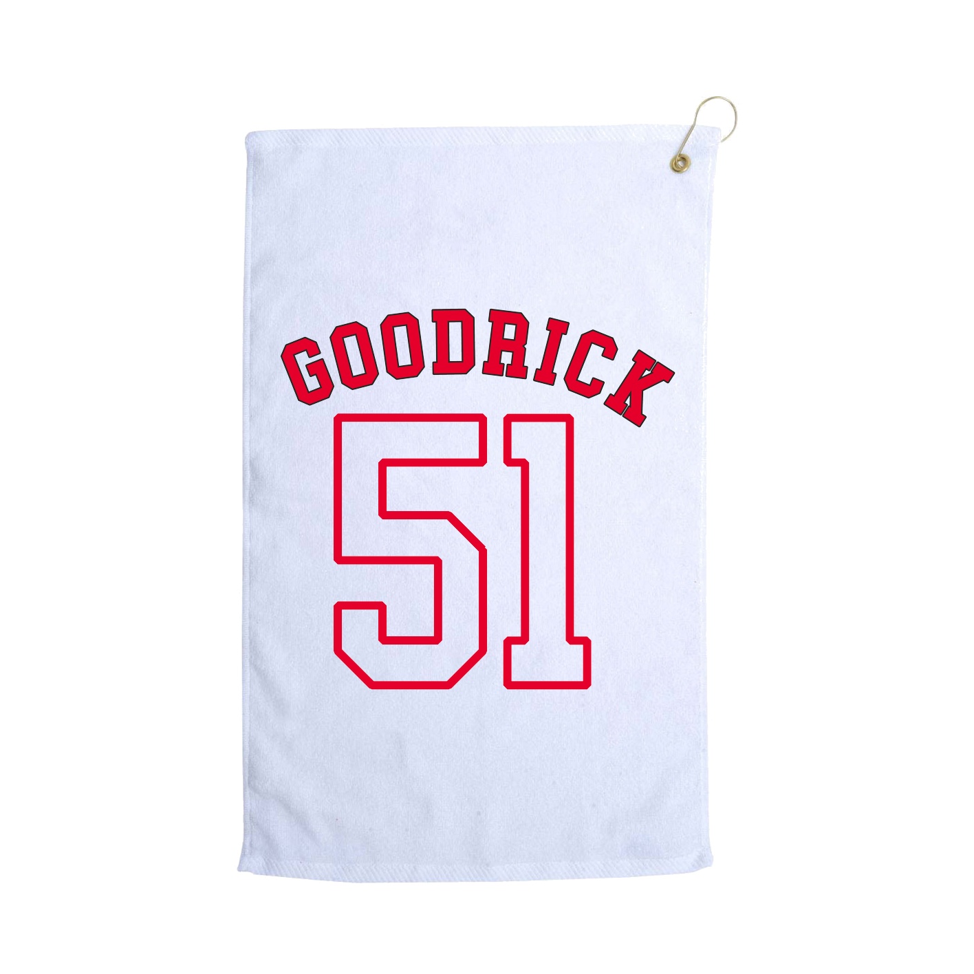 Golf Towel — Shirsey Arch in White