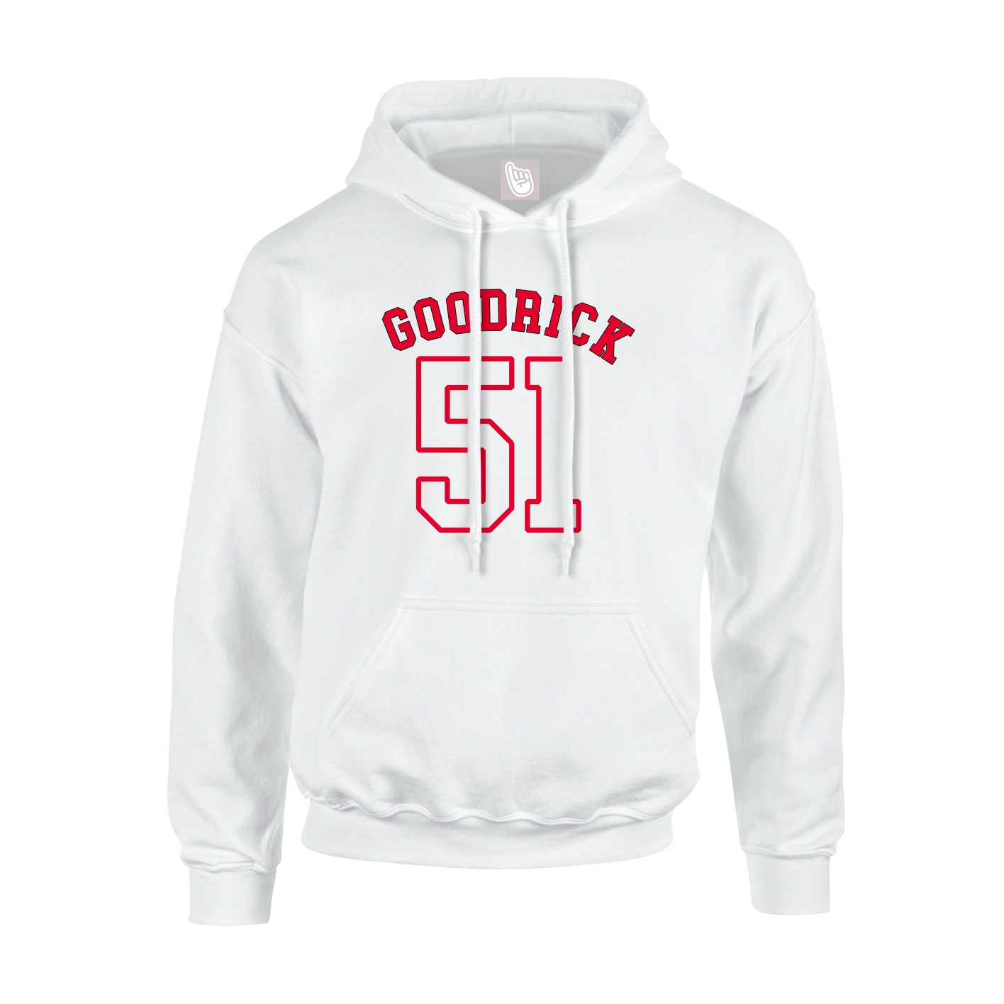 Hoodie — Shirsey Arch in White