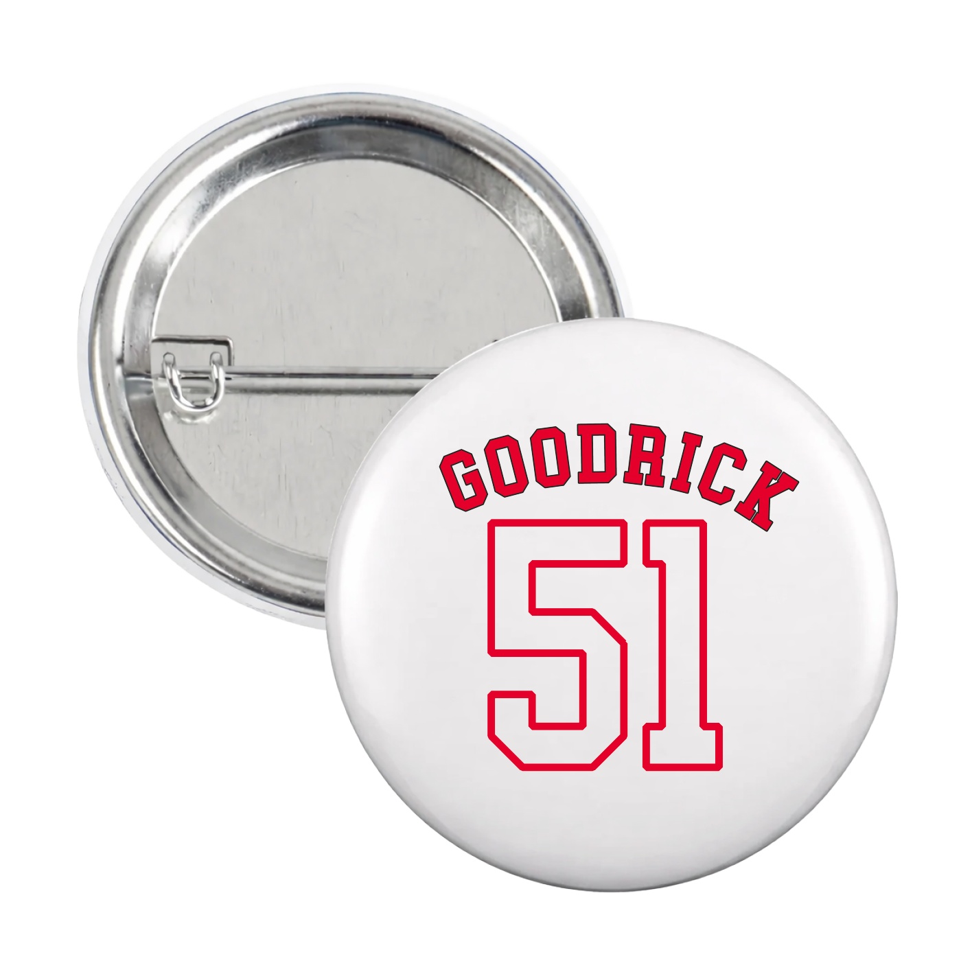 Game Day Button — Shirsey Arch in White
