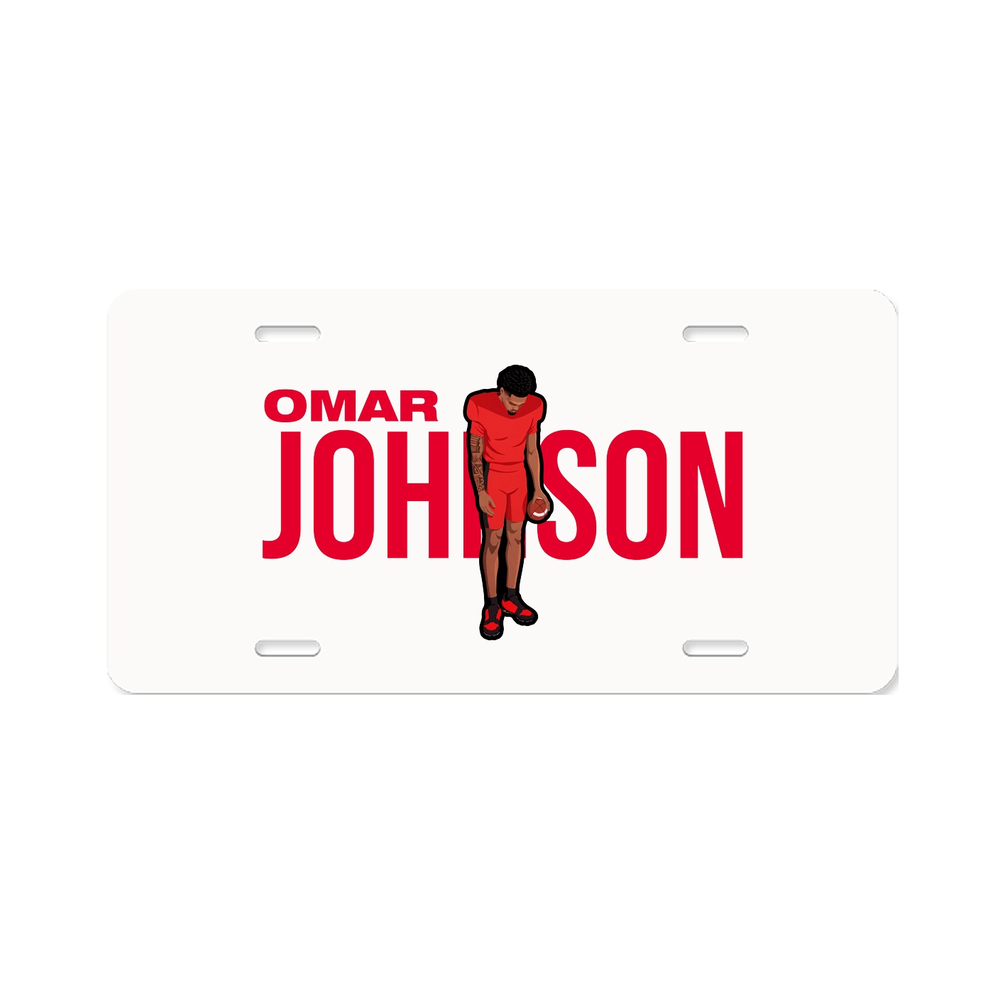 License Plate — Player Name in Classic