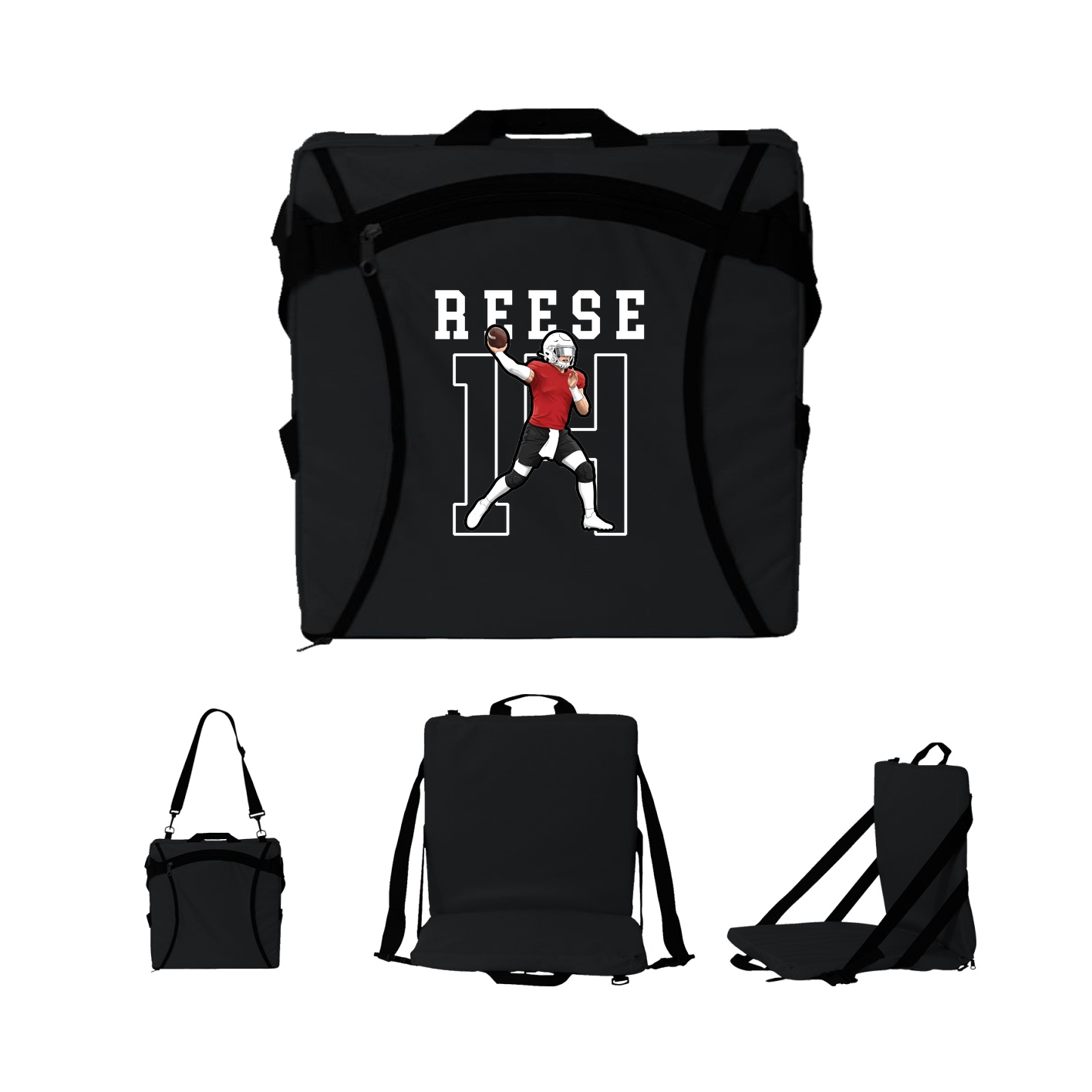 Folding Stadium Seat — Shirsey in Black
