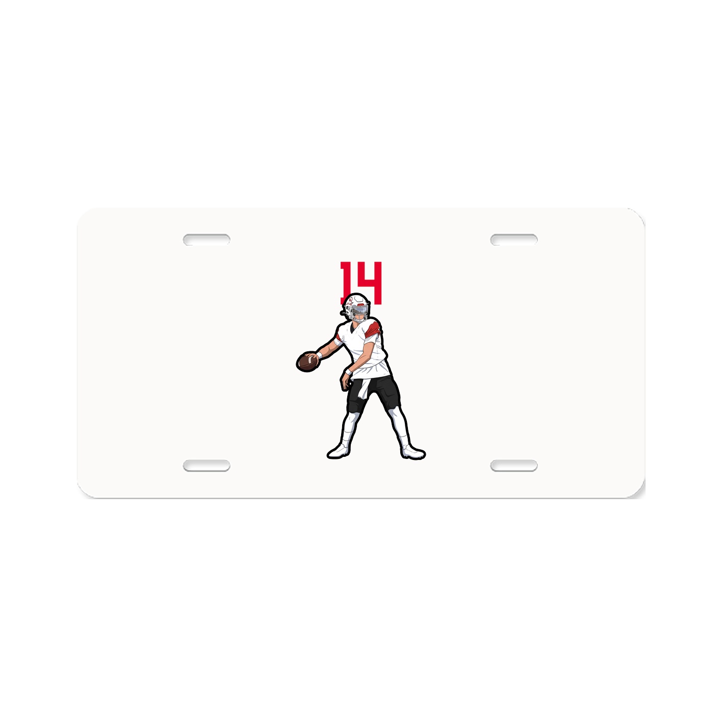 License Plate — Number Top in Classic