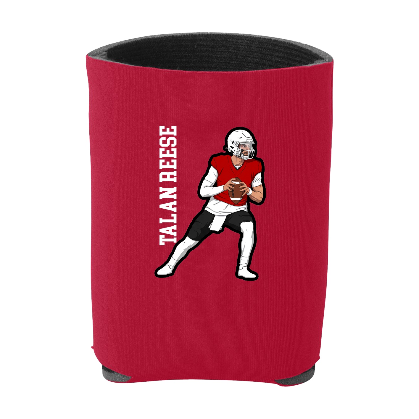 Can Holder — Name Vertical in Red
