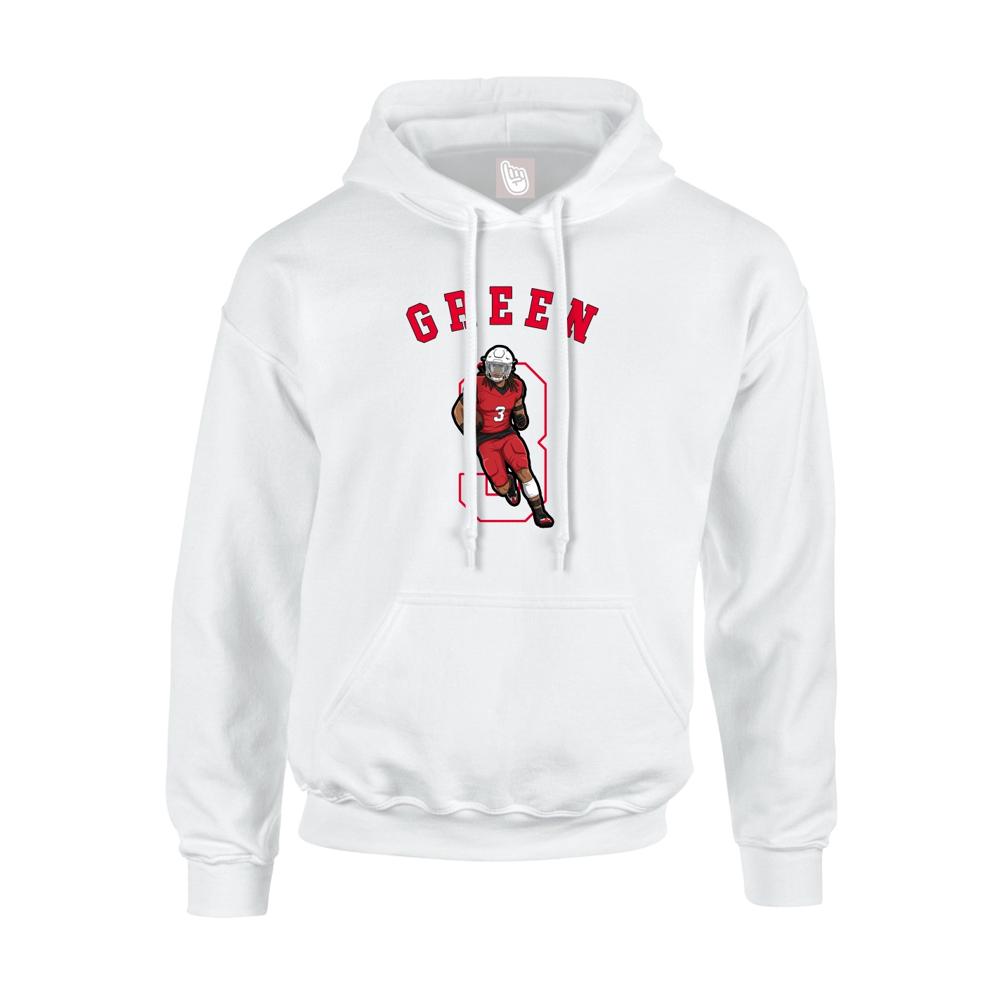 Youth Hoodie — Shirsey Arch in White