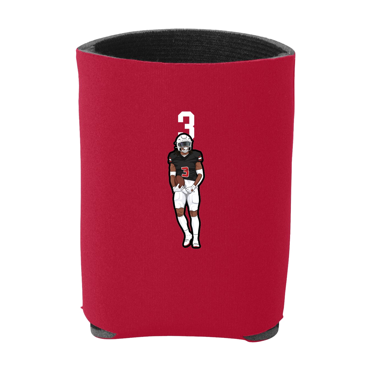 Can Holder — Number Top in Red