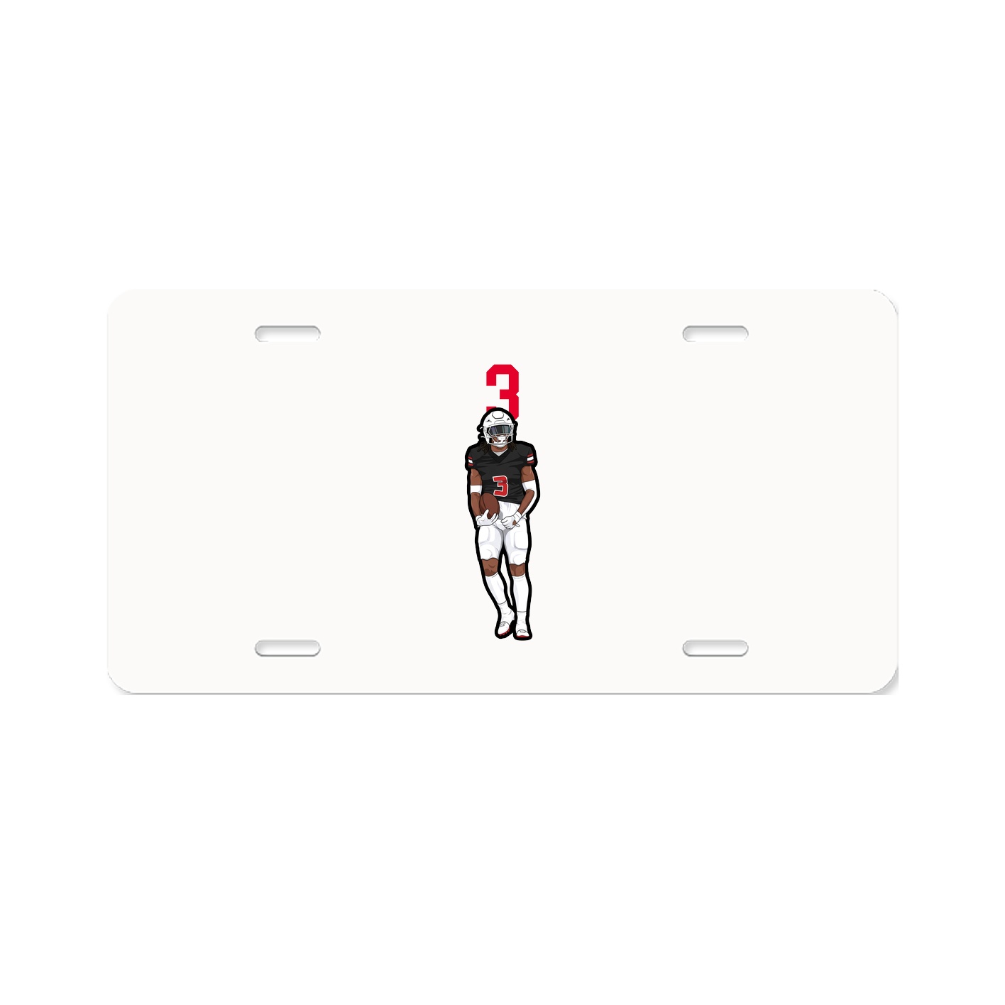 License Plate — Number Top in Classic